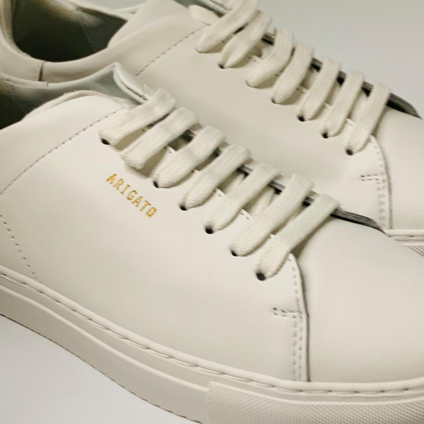 AXEL ARIGATO Men's White Leather Trainer Sneaker Lace Clean 90 UK6.5 NEW