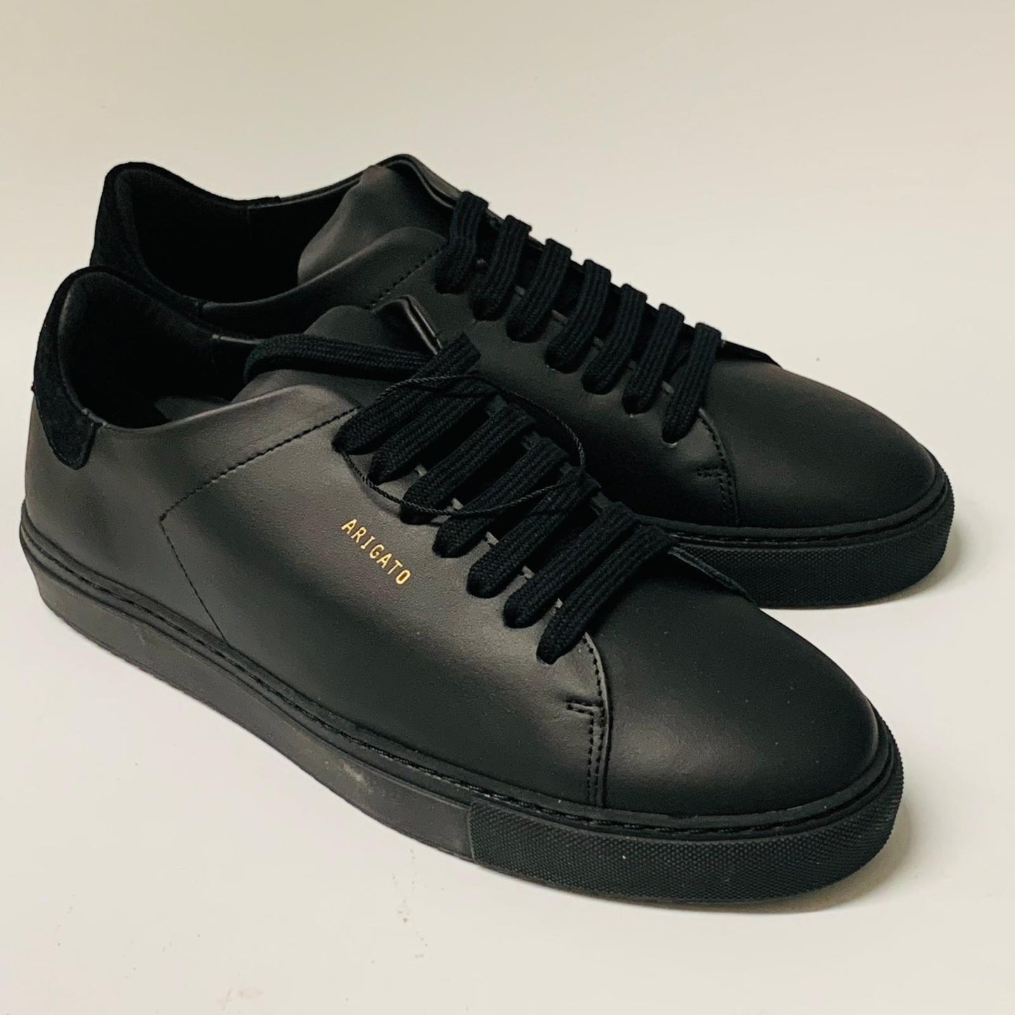 AXEL ARIGATO Ladies Black Lace Classic Clean 90 Leather Trainer Sneaker UK7 NEW
