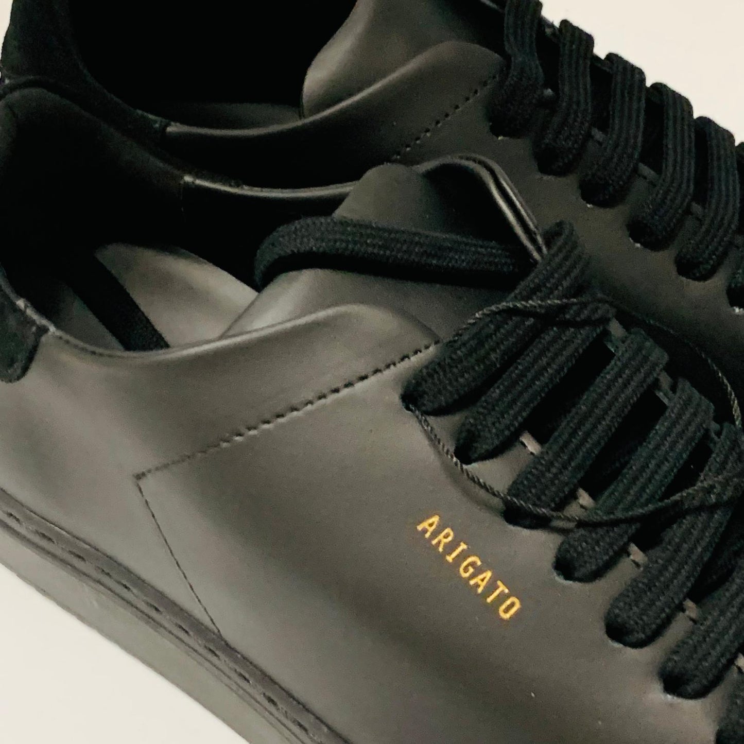AXEL ARIGATO Ladies Black Lace Classic Clean 90 Leather Trainer Sneaker UK7 NEW