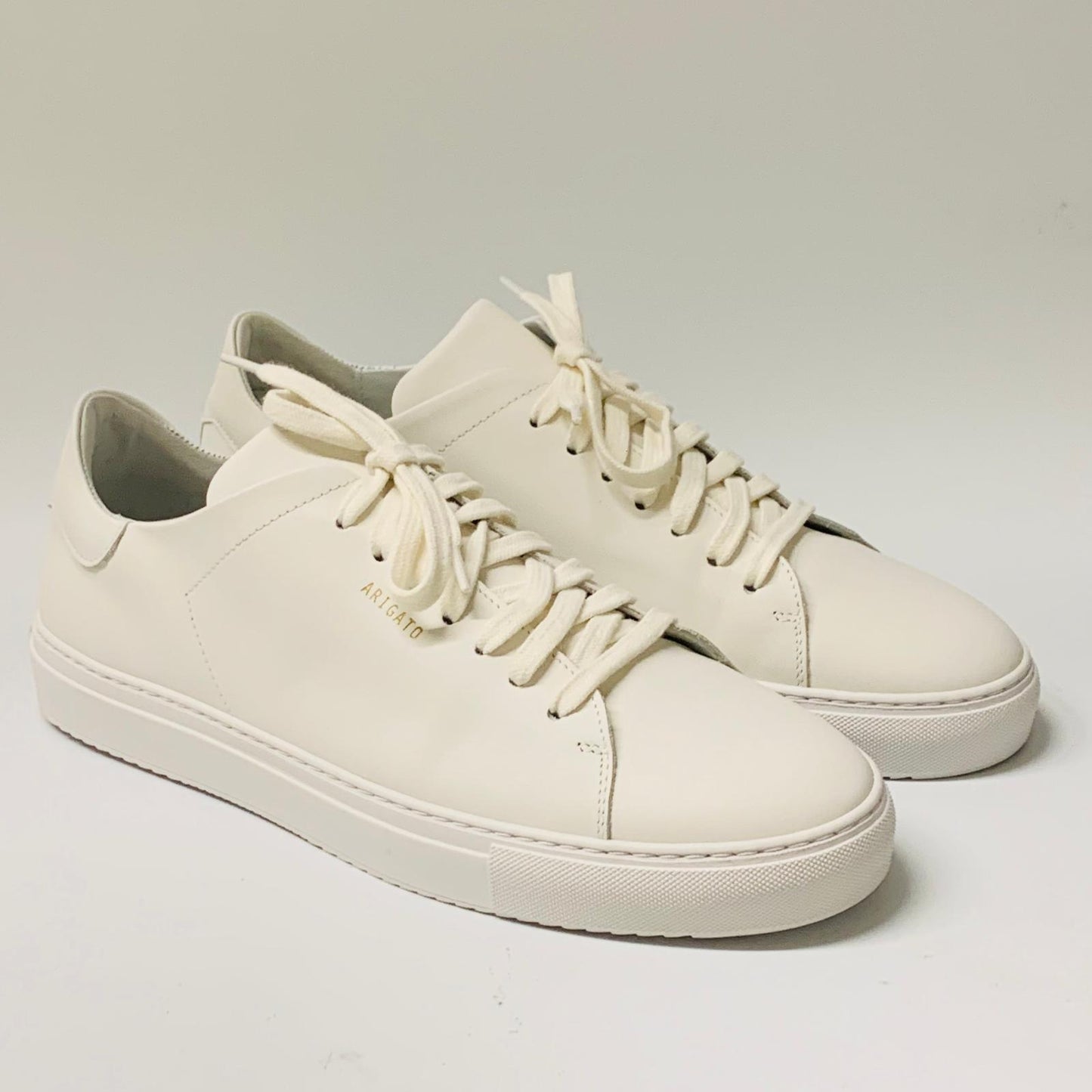 AXEL ARIGATO Men's White Leather Trainer Sneaker Lace Clean 90 UK9 NEW