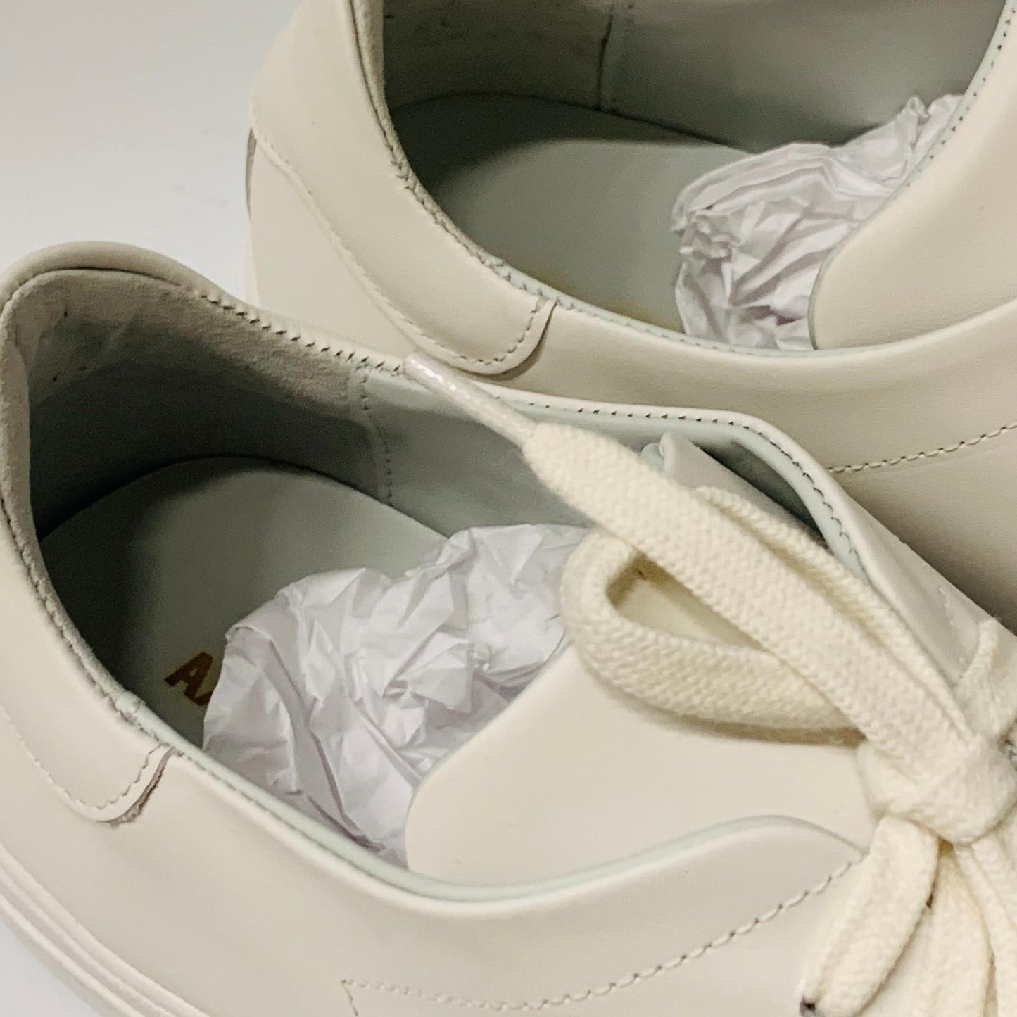 AXEL ARIGATO Men's White Leather Trainer Sneaker Lace Clean 90 UK9 NEW