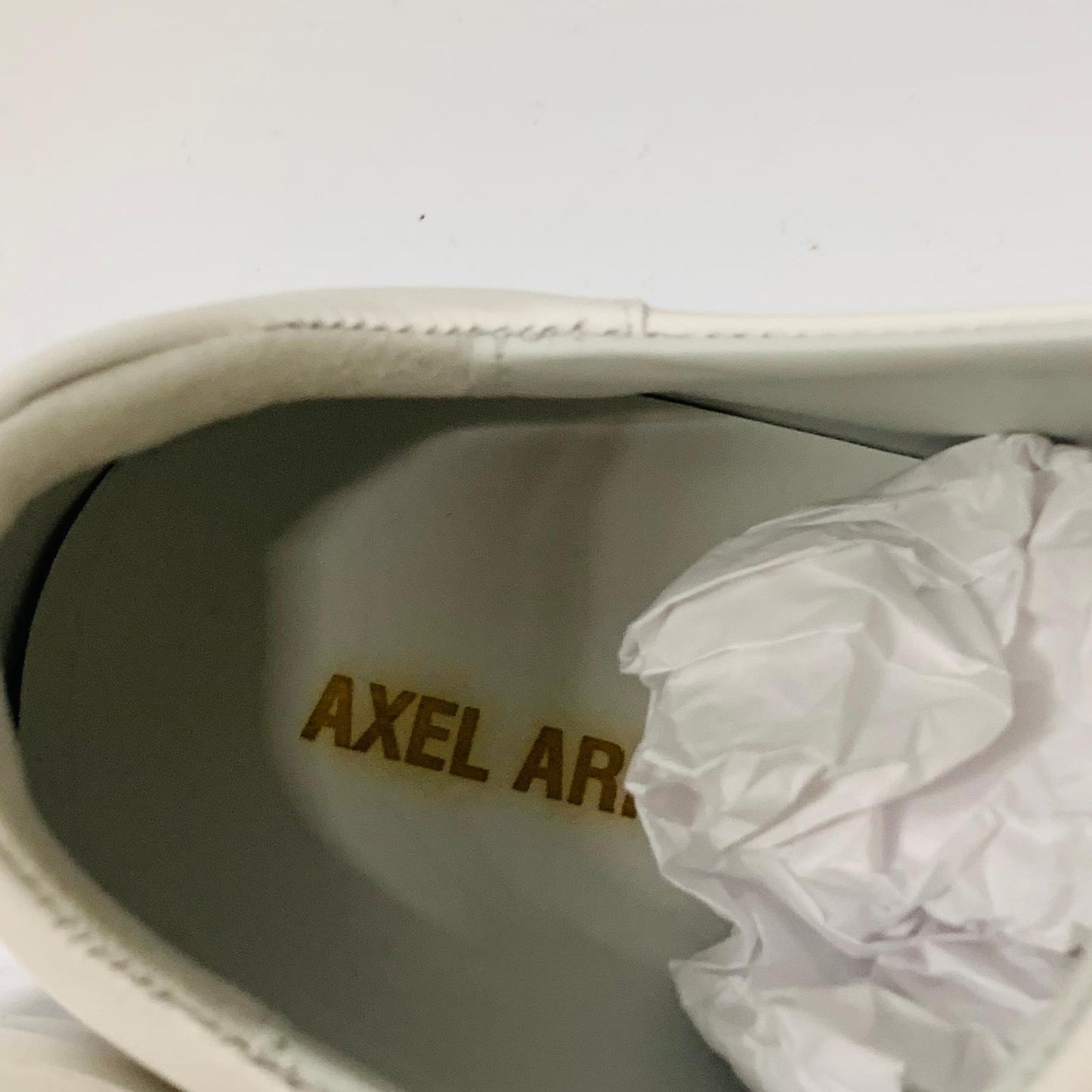 AXEL ARIGATO Men's White Leather Trainer Sneaker Lace Clean 90 UK9 NEW