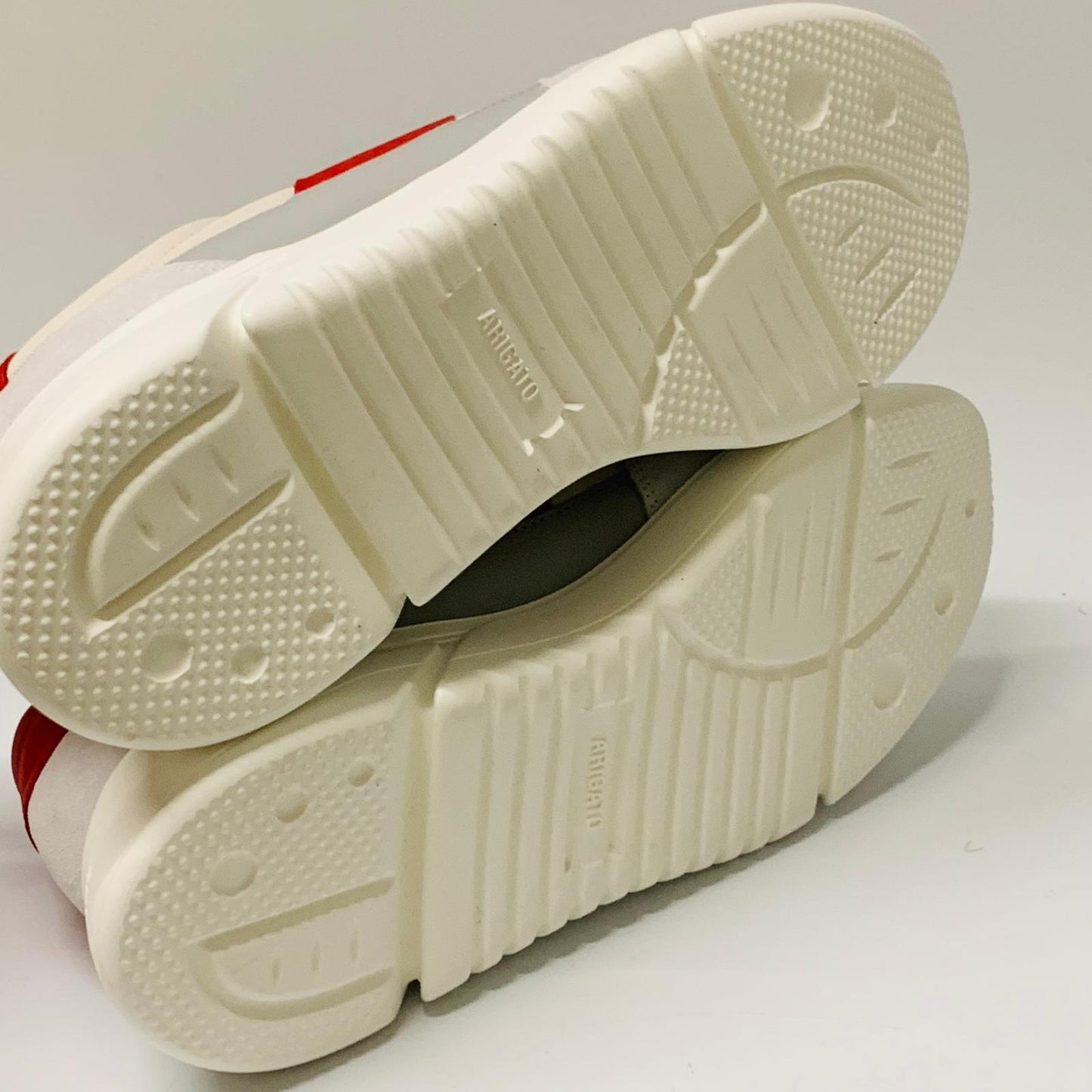 AXEL ARIGATO Men's Red Stripe White Leather Trainer Chunky Genesis UK9.5 NEW