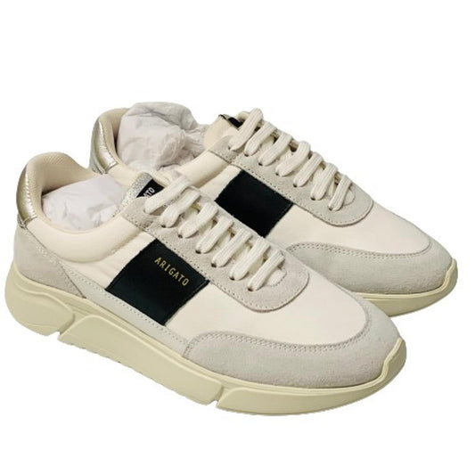 AXEL ARIGATO Men's Glitter Silver White Leather Trainer Chunky Genesis UK6.5 NEW