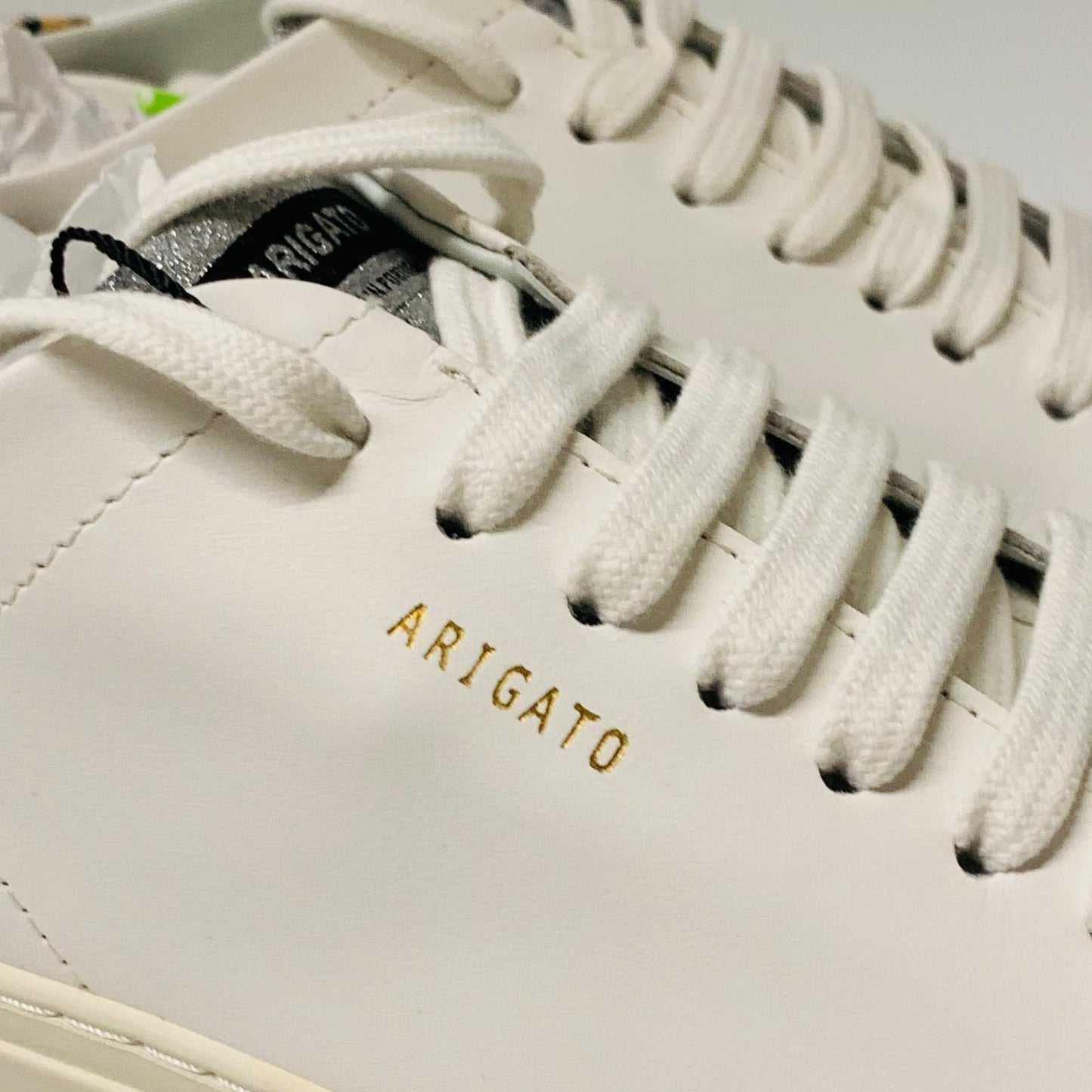 AXEL ARIGATO Ladies White Leather Clean 90 Leopard Trainer Sneaker UK6 NEW