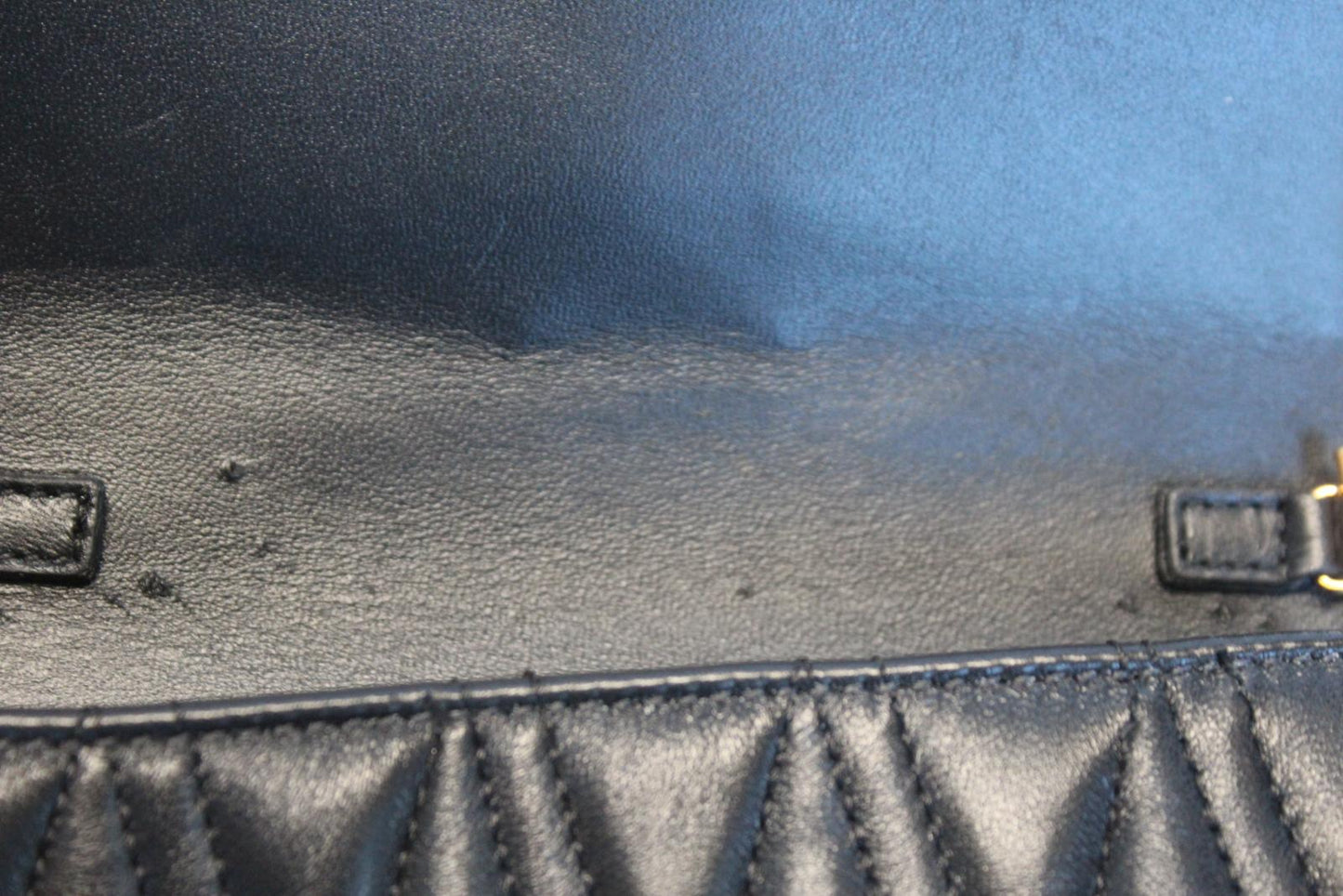 VERSACE Ladies Virtus Black Quilted Leather Chain Shoulder Bag 17 x 11 x 5cm NEW