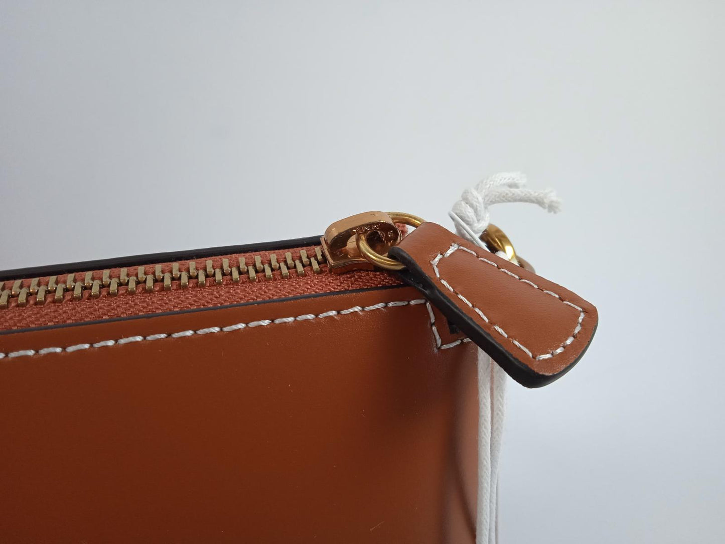 STAUD Ladies Tan Brown Leather Kaia Zip Fastening Shoulder Bag One Size NEW