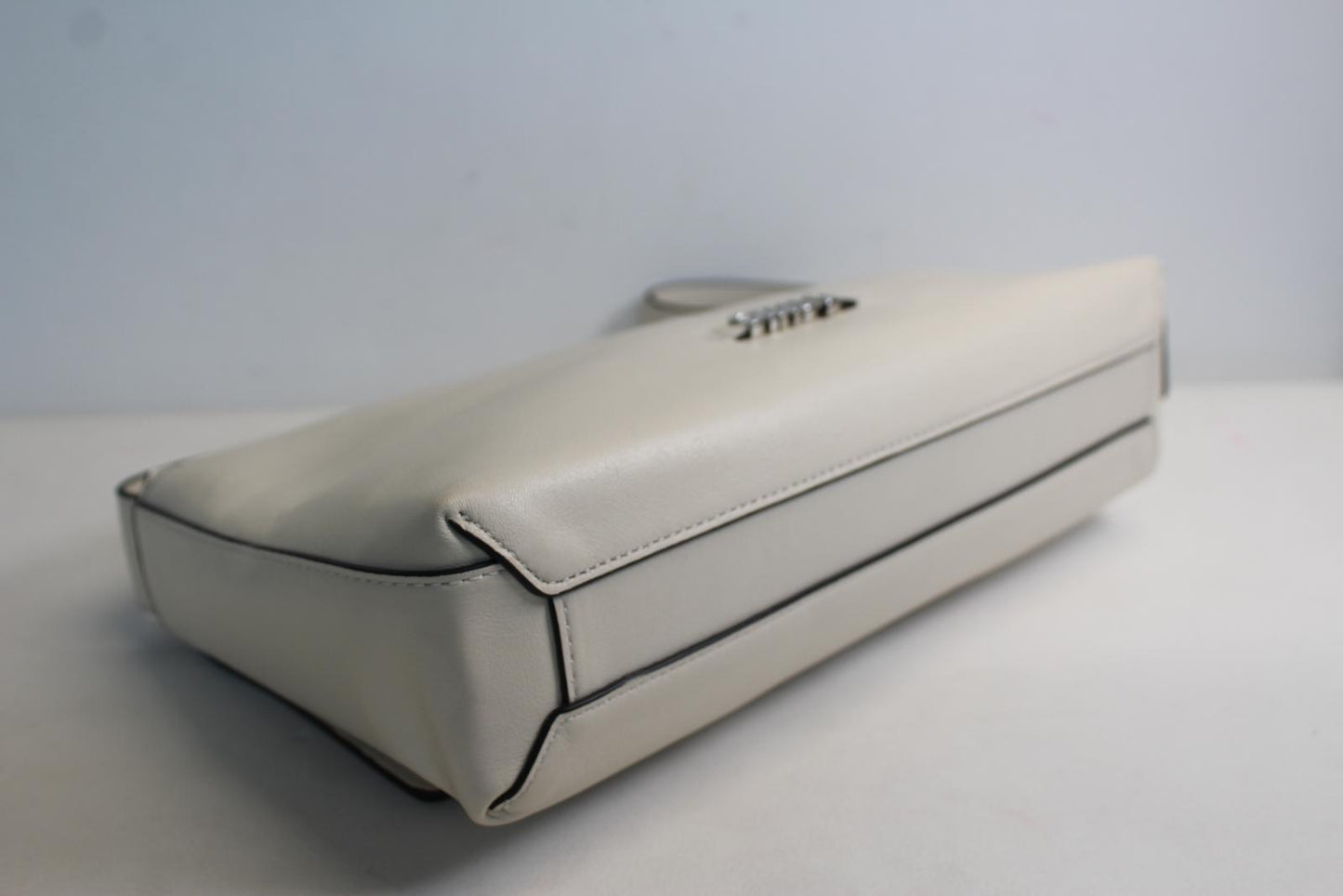STAUD Ladies Cream Ivory Acute Leather Flap Magnetic Shoulder Bag OS  NEW