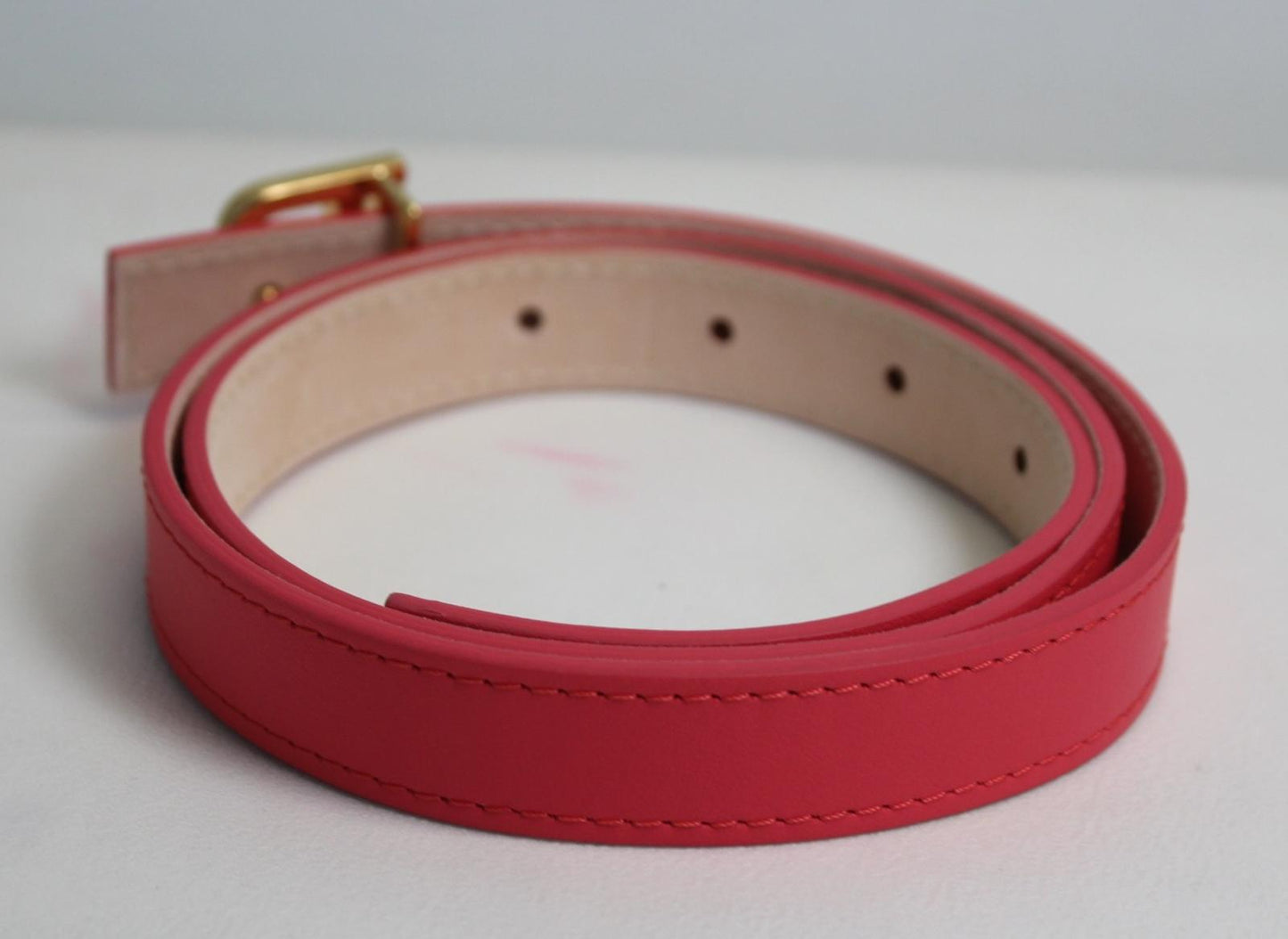 BALMAIN Ladies High Summer Capsule B Logo Pink Adjustable 2cm Belt 75/XS NEW