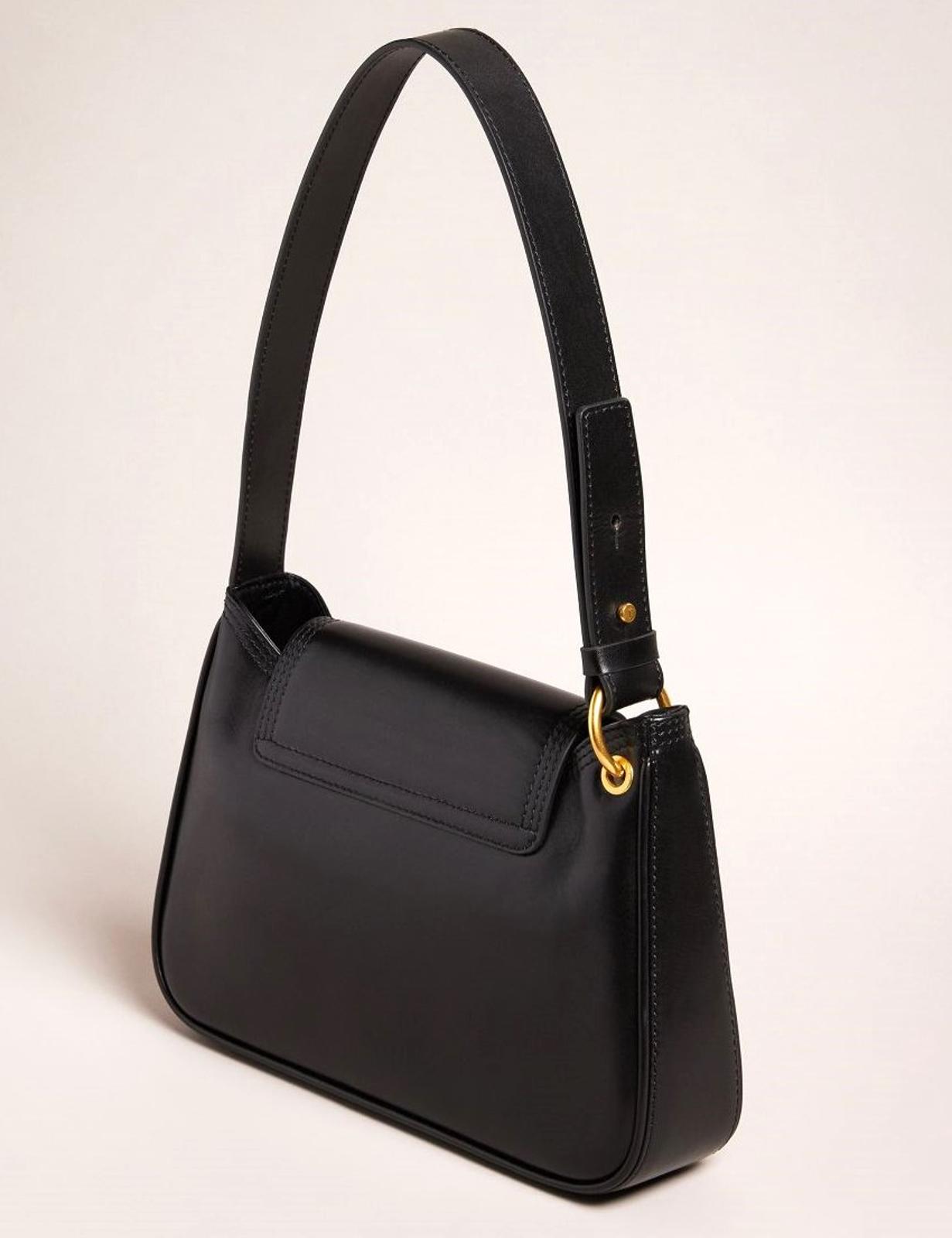 TED BAKER Tikel Ladies Black Leather Statement T Shoulder Bag BNWT
