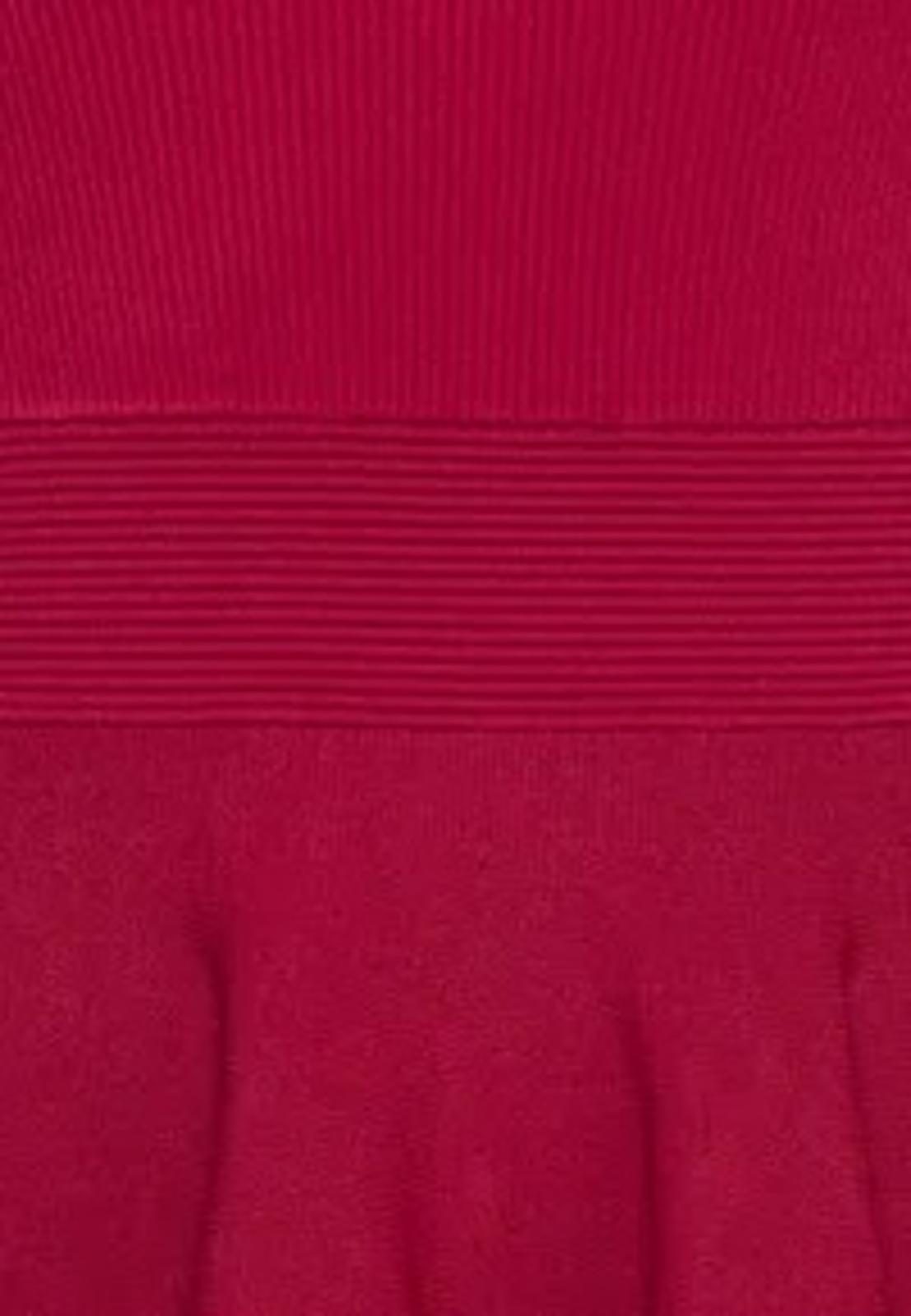 TED BAKER Viennia Deep Pink Long Sleeve Knit Sweetheart Skater Dress 2 UK10 BNWT