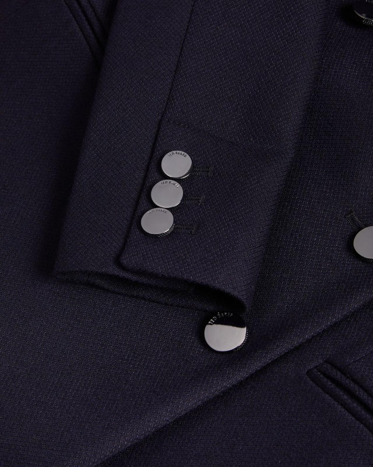 TED BAKER Owain Navy Blue Relaxed Fit Double Breasted Blazer Jacket (1) UK8 BNWT