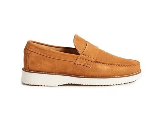 TED BAKER Isaacc Men's Tan Brown Suede Extralight Loafer Shoes EU44 UK10 BNIB