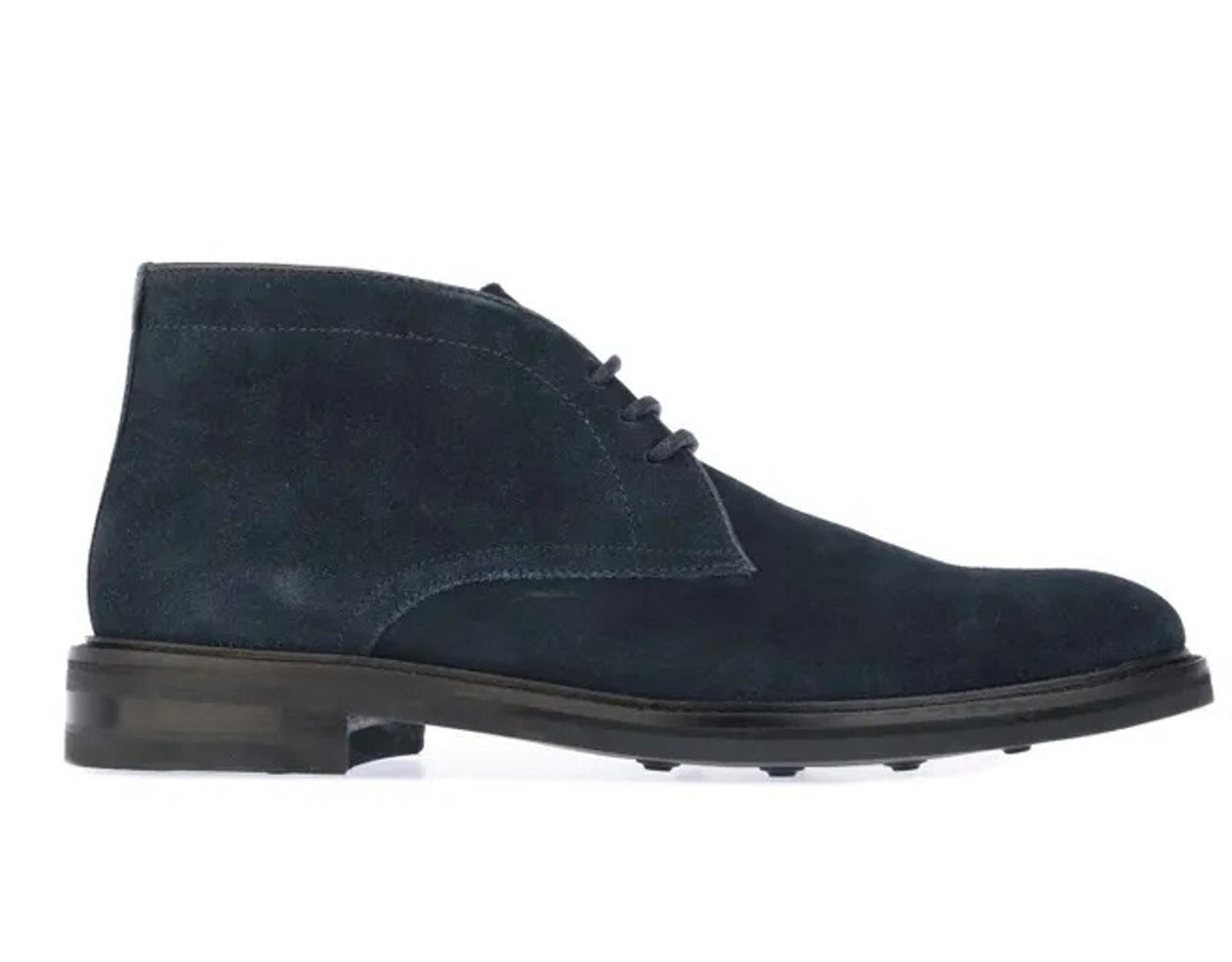 TED BAKER Andrews Men's Navy Blue Suede Chukka Button Sole Boot EU42 UK8 BNIB