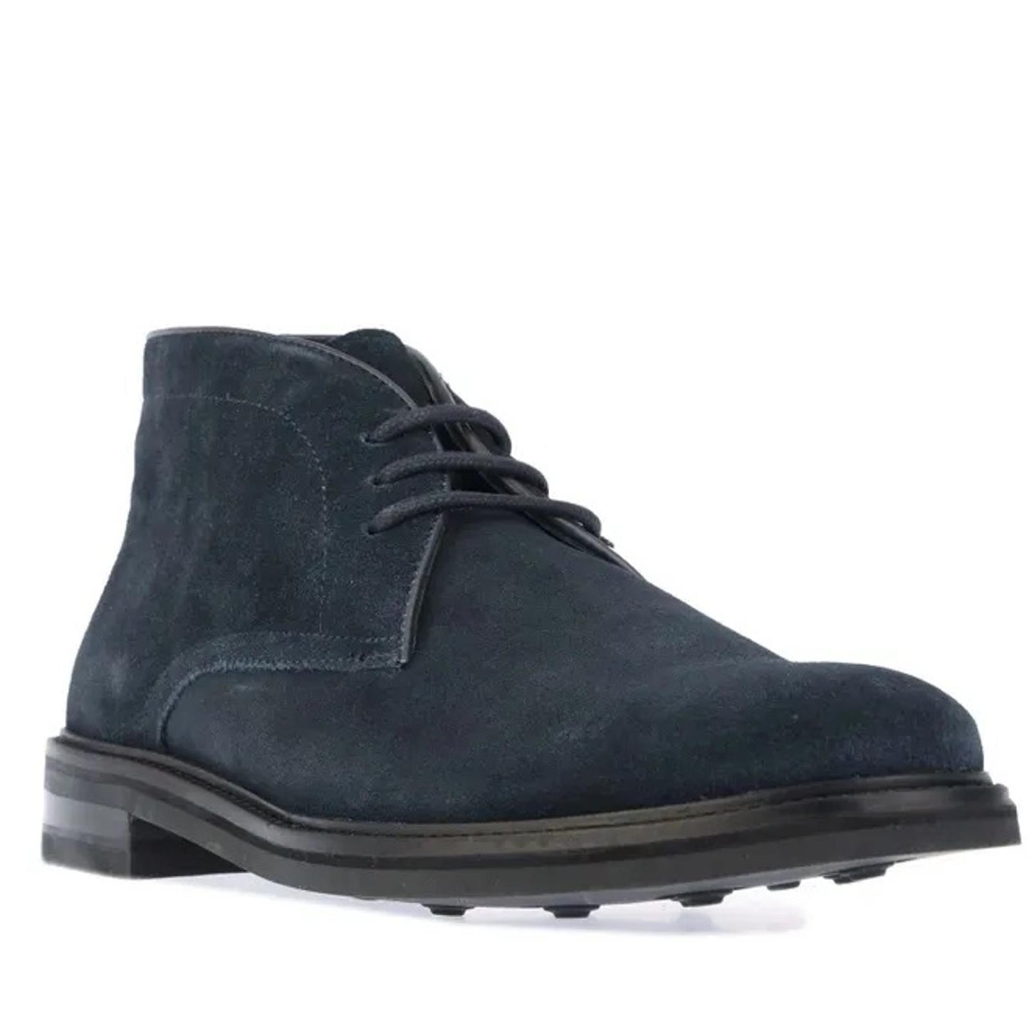 TED BAKER Andrews Men's Navy Blue Suede Chukka Button Sole Boot EU42 UK8 BNIB