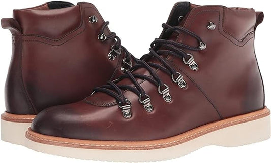 TED BAKER Liykere Men's Brown Leather Round Toe Hiker Boots EU41 UK7 BNIB