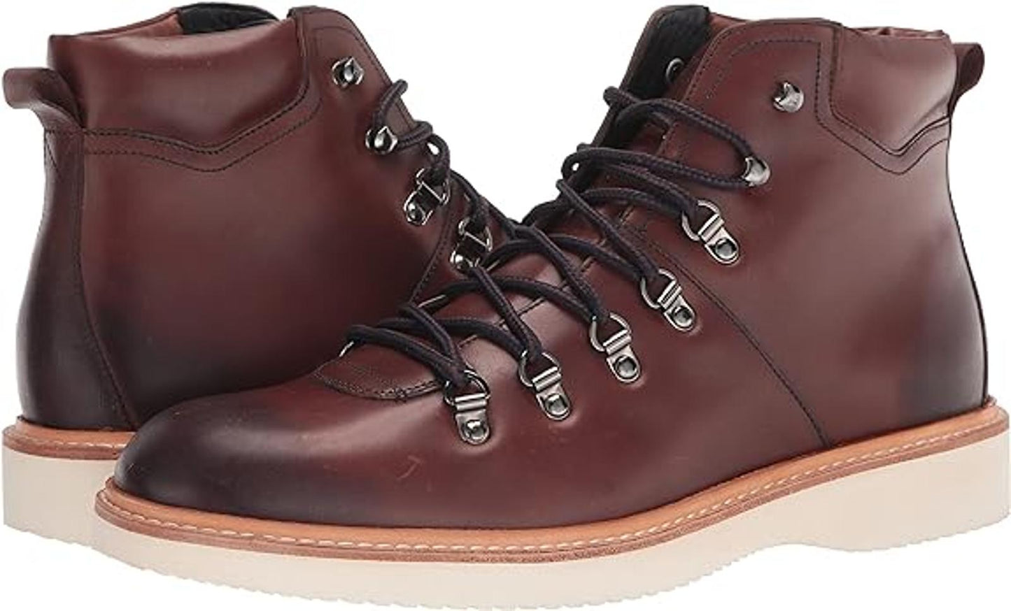 TED BAKER Liykere Men's Brown Leather Round Toe Hiker Boots EU43 UK9