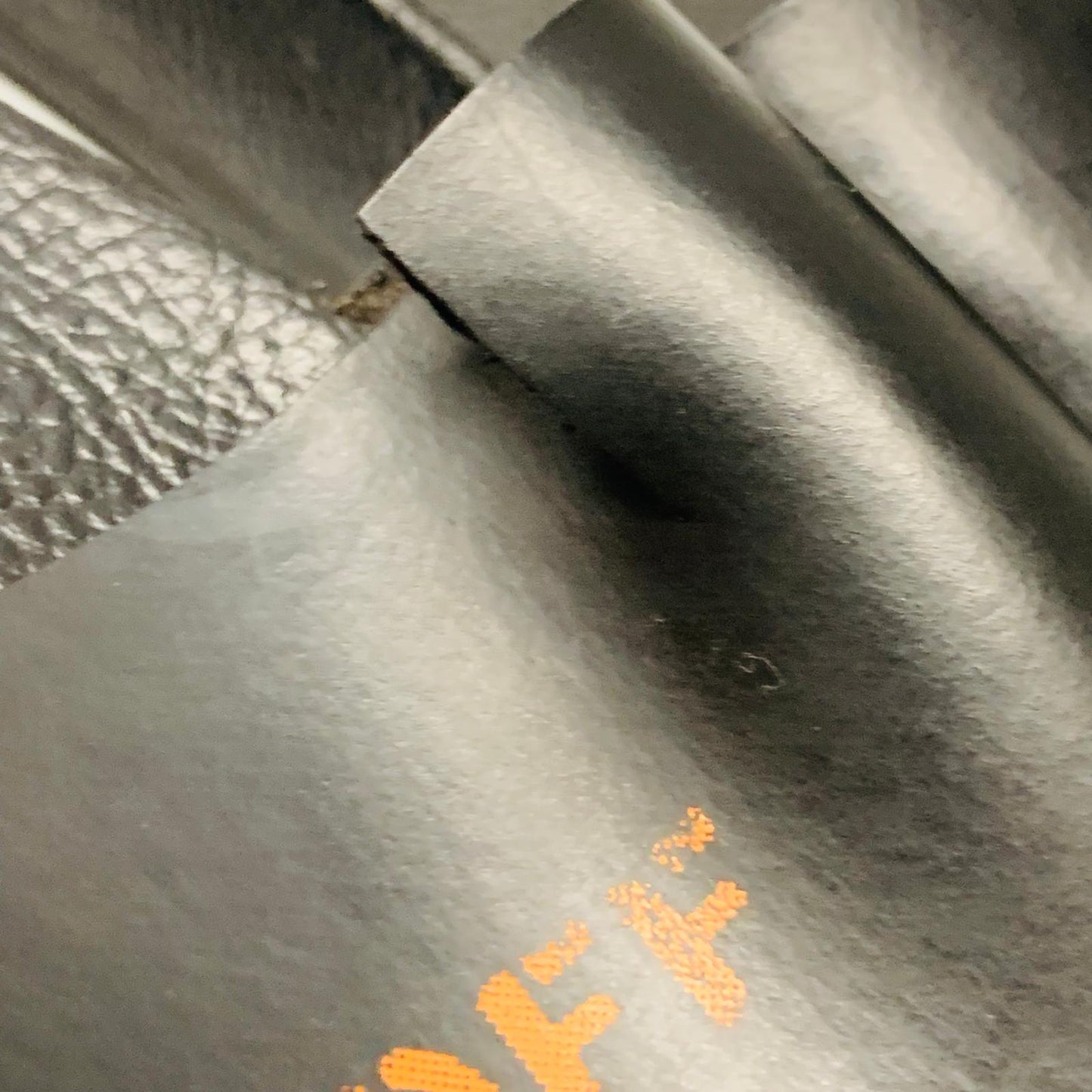OFF-WHITE Ladies Black Orange Text Classic Slider Slip On Sandal UK6 NEW