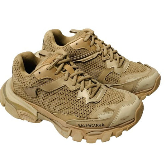 BALENCIAGA Ladies Beige Pink Neutral Lace Track 3 Sneaker Trainer UK5 NEW