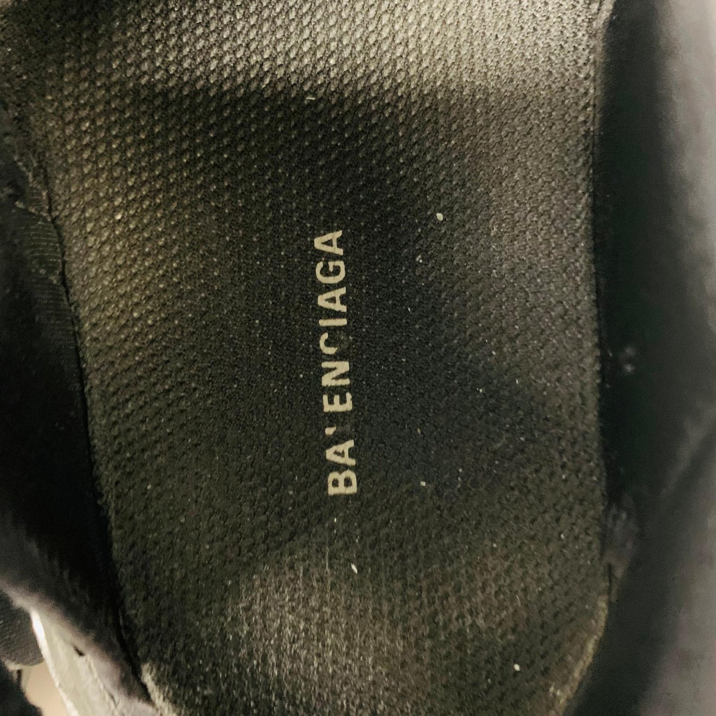 BALENCIAGA Ladies Black Track Sandal Strap Trainer Sneaker Leather UK5 NEW