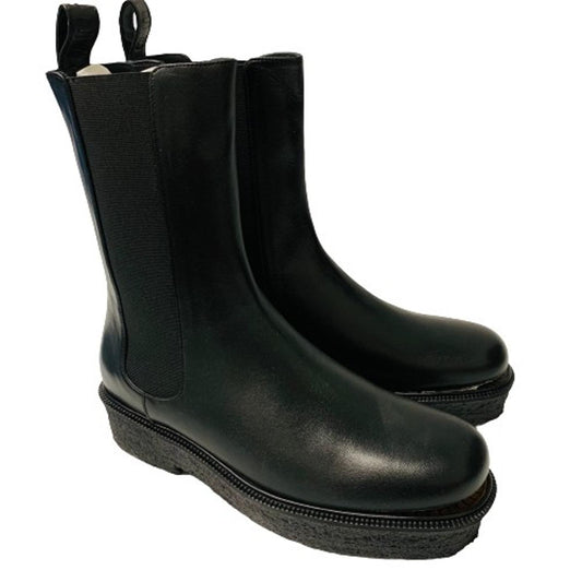 STAUD Ladies Black Palamino Gusset Chelsea Combat Bootie Boot Leather UK6 NEW