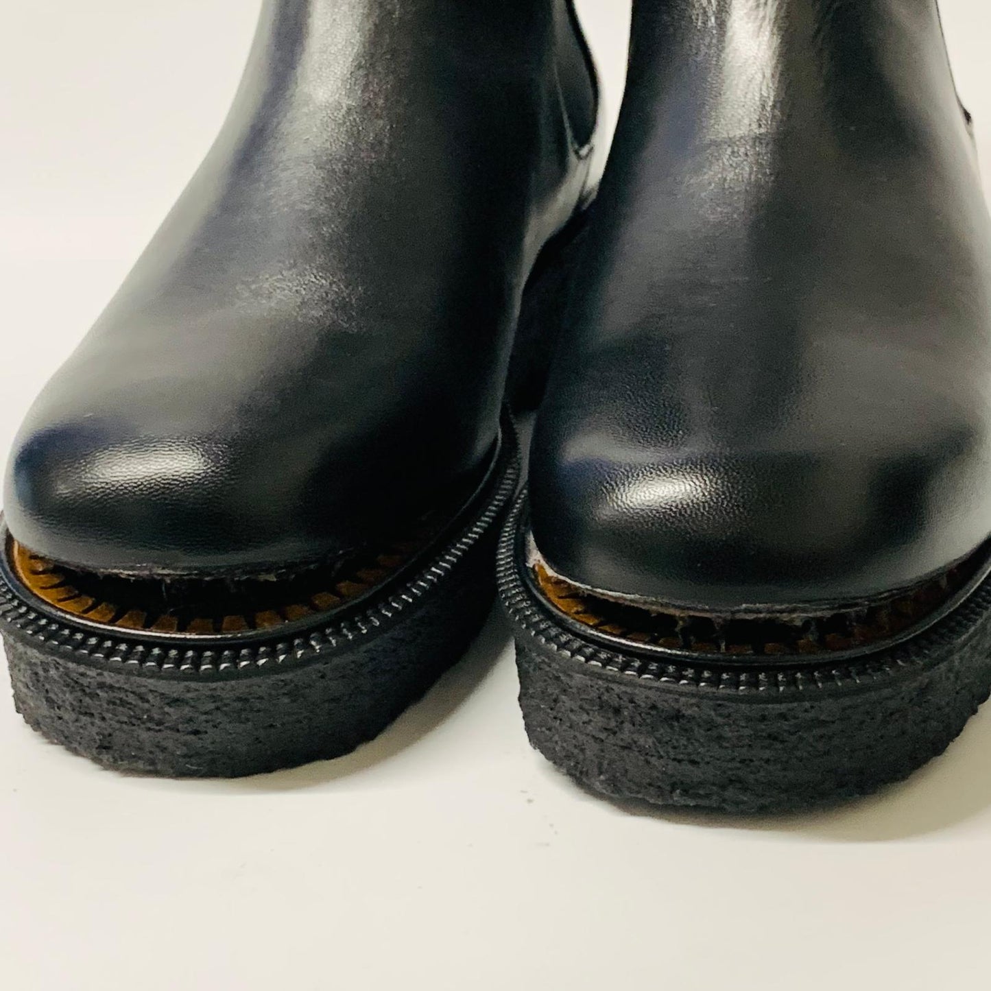 STAUD Ladies Black Palamino Gusset Chelsea Combat Bootie Boot Leather UK6 NEW