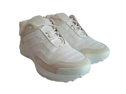GIVENCHY Men's White Suede & Mesh GIV 1 Light Trainers Size FR44 UK10 NEW