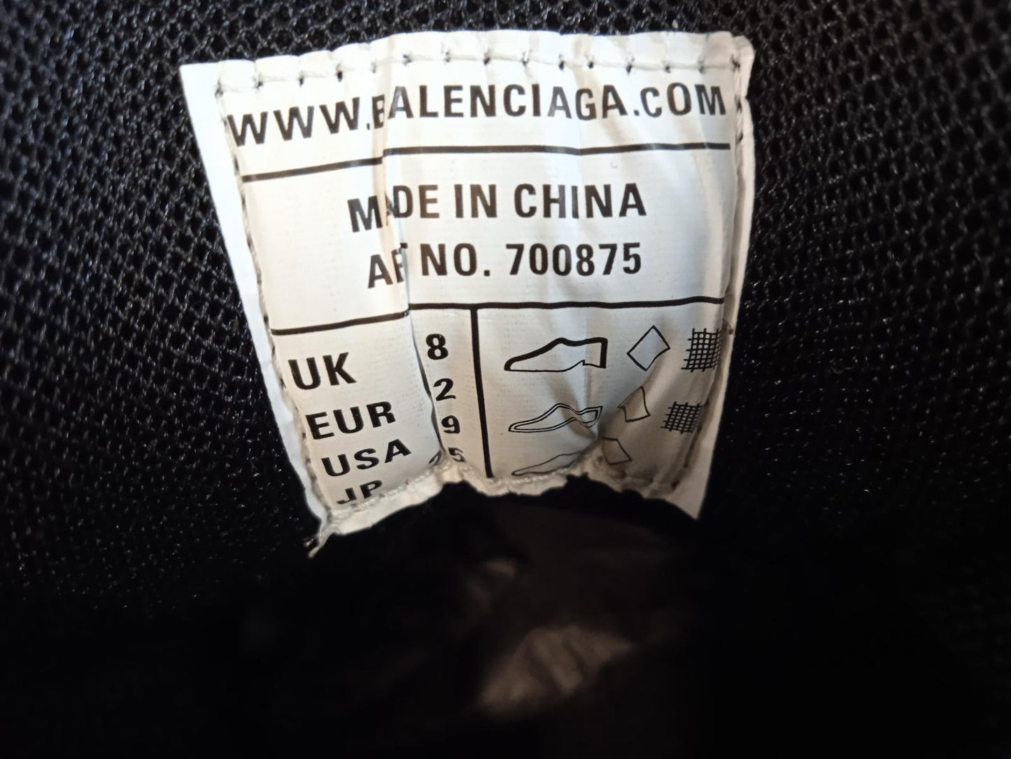 BALENCIAGA Men's Black Mesh Lace-Up Low Top Track 3 Trainers Size EU42 UK8 NEW