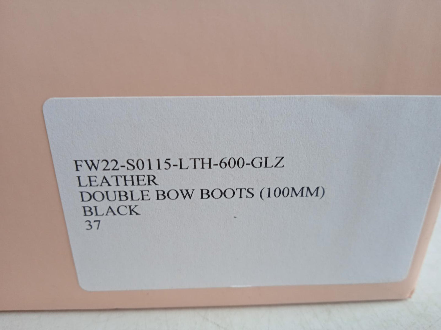 MACH & MACH Ladies Black Leather Double Bow Ankle Boots Size EU37 UK4 NEW