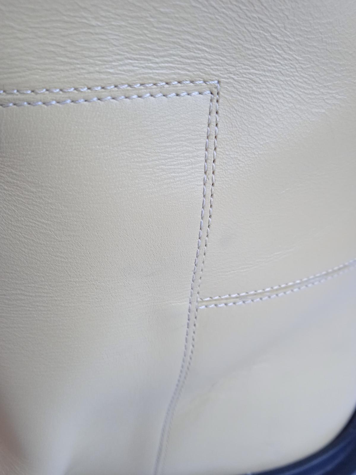 JIL SANDER Ladies Beige Leather 25mm Slip-On Riding Boots Size IT40 UK7 NEW