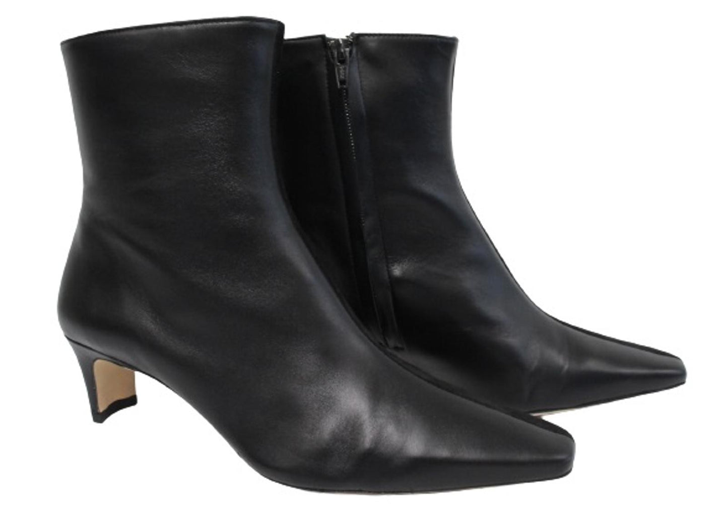 STAUD Ladies Black Leather & Suede Wally Split Ankle Boots EU40 UK7 NEW