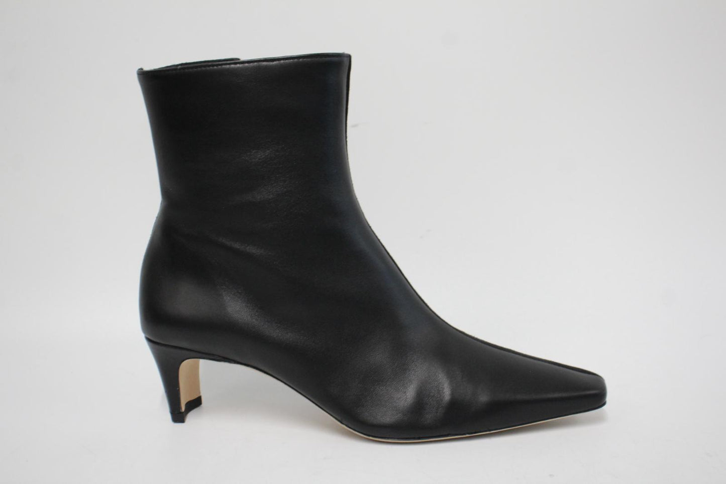 STAUD Ladies Black Leather & Suede Wally Split Ankle Boots EU40 UK7 NEW