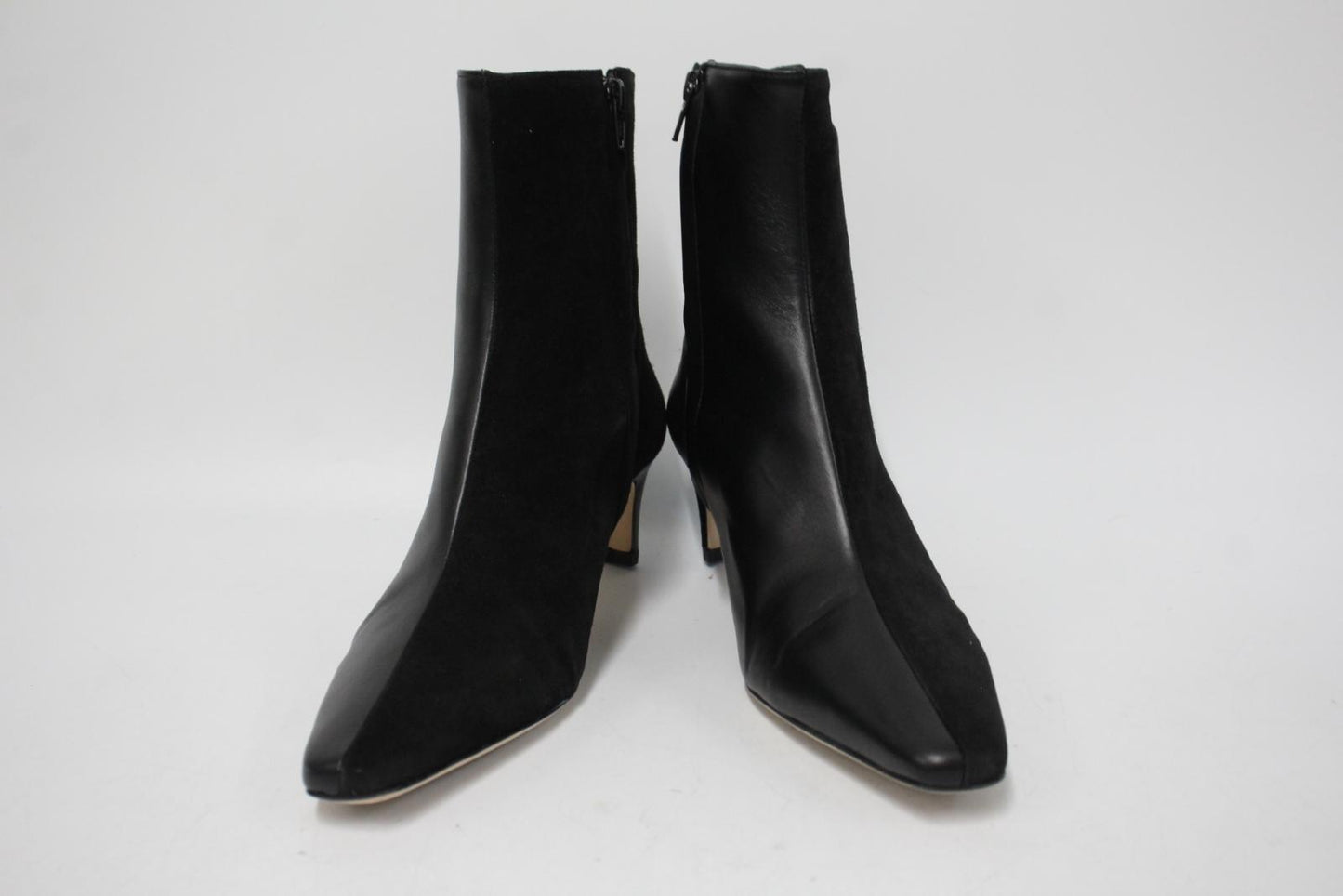 STAUD Ladies Black Leather & Suede Wally Split Ankle Boots EU40 UK7 NEW