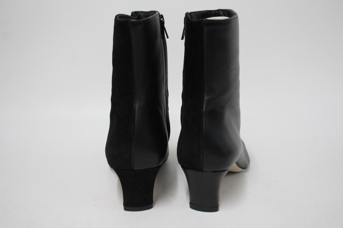 STAUD Ladies Black Leather & Suede Wally Split Ankle Boots EU40 UK7 NEW