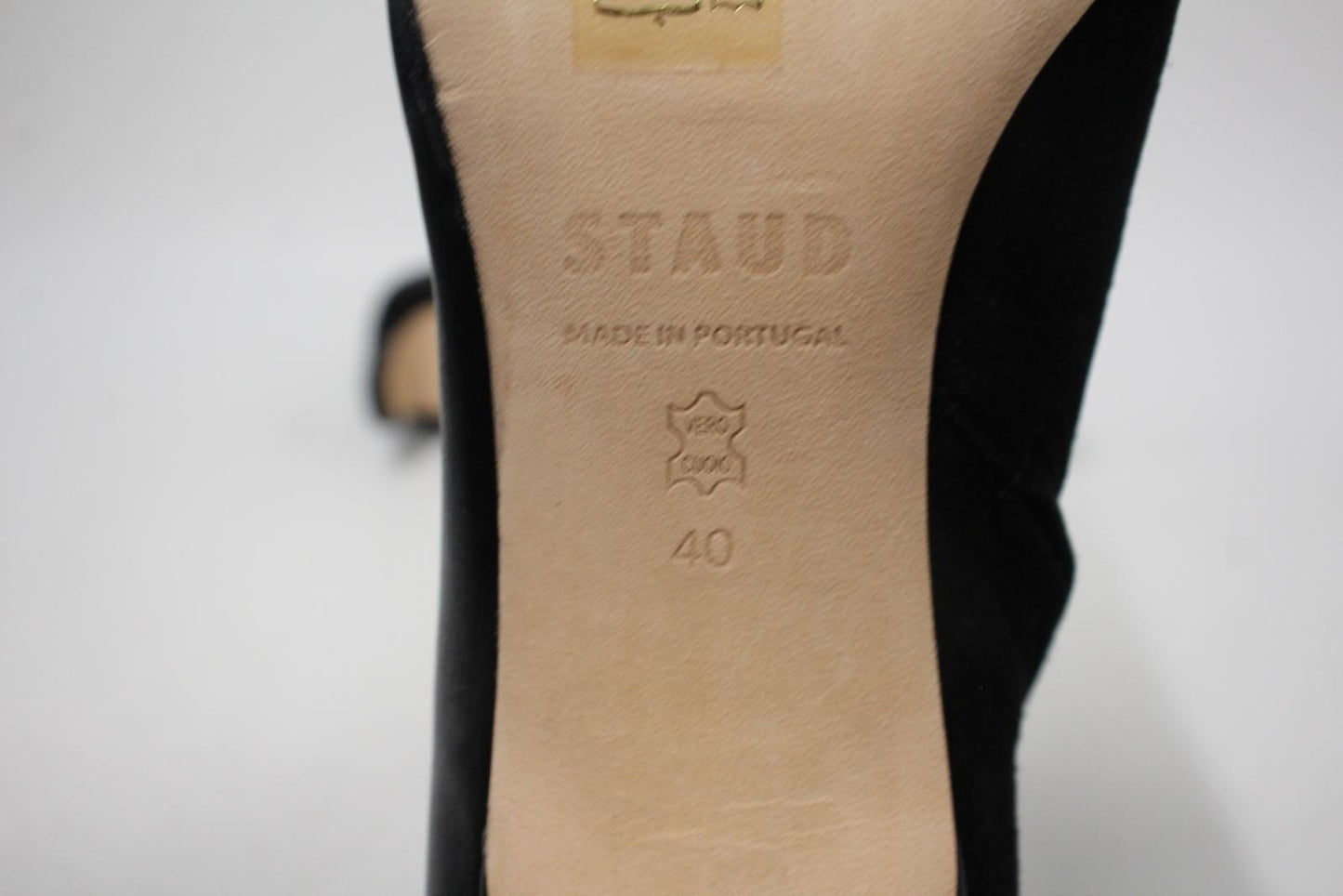 STAUD Ladies Black Leather & Suede Wally Split Ankle Boots EU40 UK7 NEW