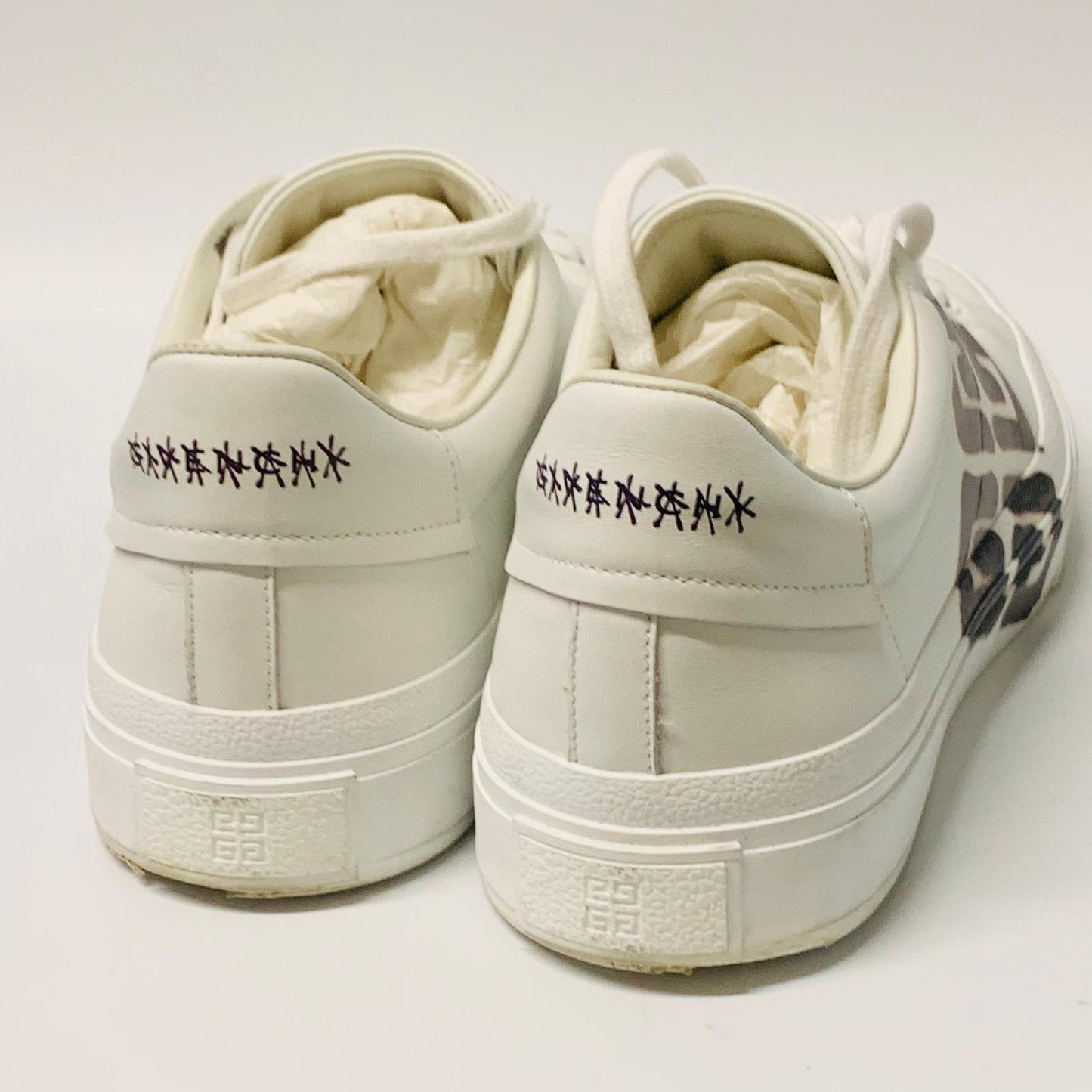 GIVENCHY Men's White Classic Lace Up Sneaker Trainer Leather Shoe UK8 NEW