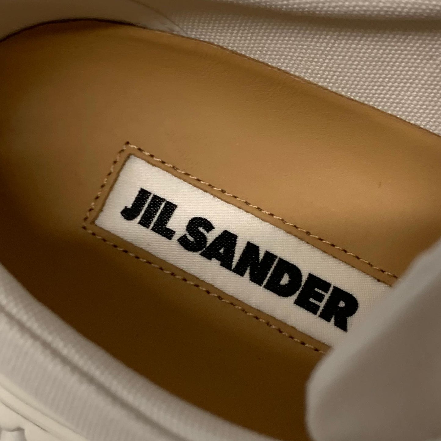 JIL SANDER Ladies Sneaker Platform Trainer White Synthetic Shoe UK2.5 NEW