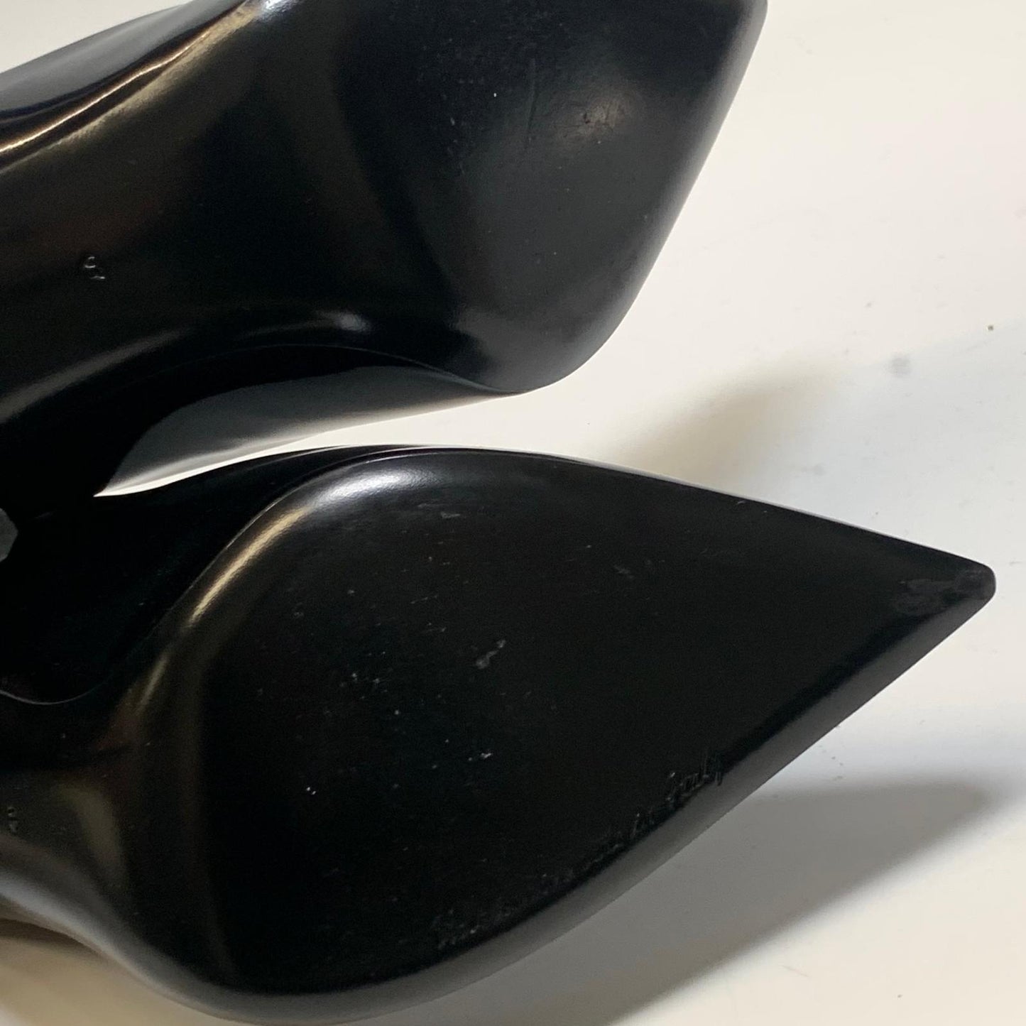 DOLCE & GABBANA Ladies Court Heel Black Patent Leather Shoe UK7 NEW