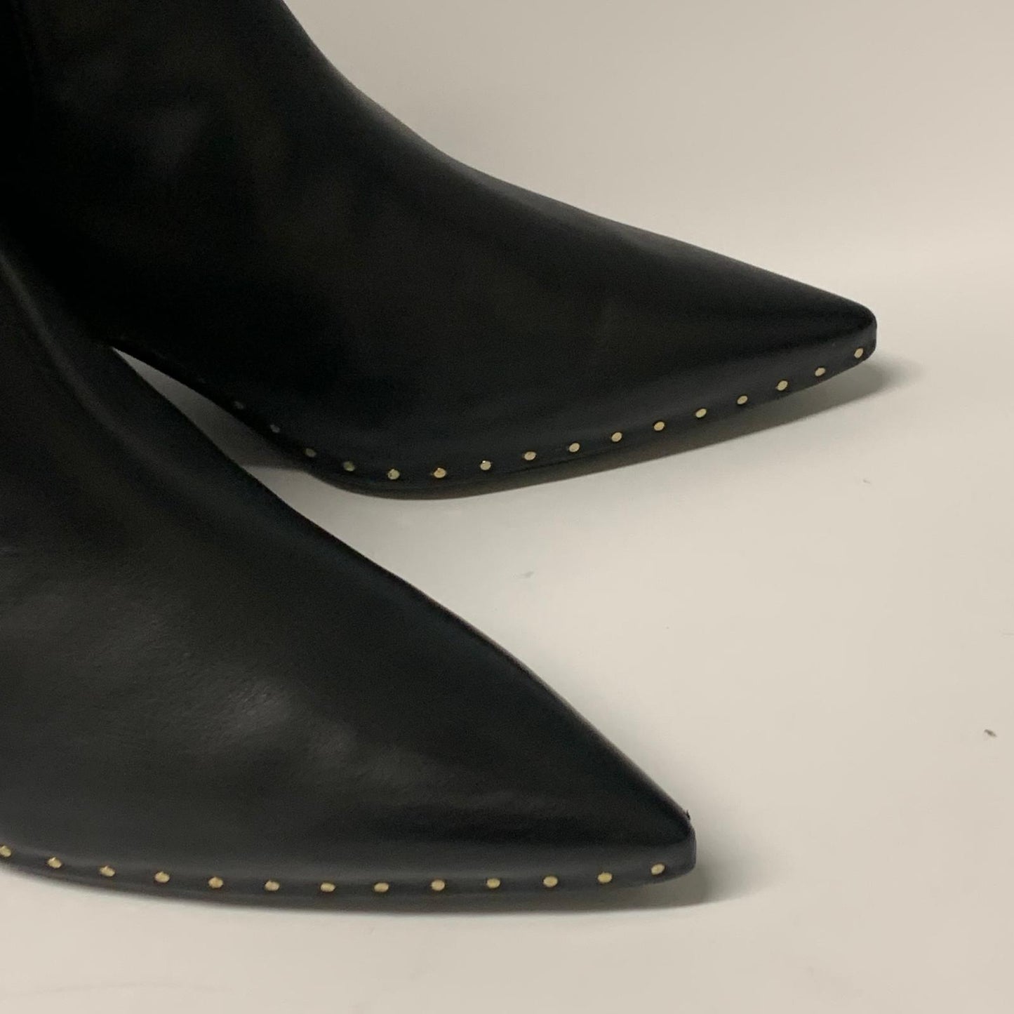JIL SANDER Ladies Slip On Heel Black Leather Shoe UK7 NEW