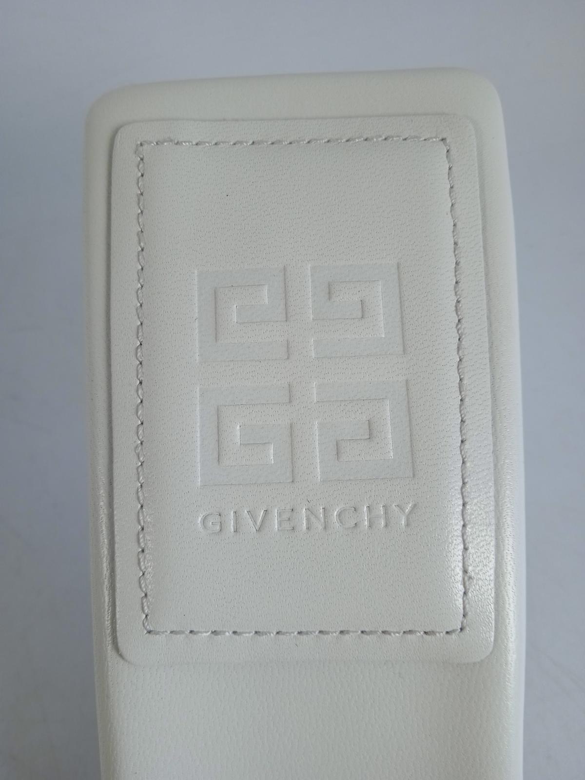 GIVENCHY Ladies White Leather Double G Chain Woven Mules Size EU40 UK7 NEW