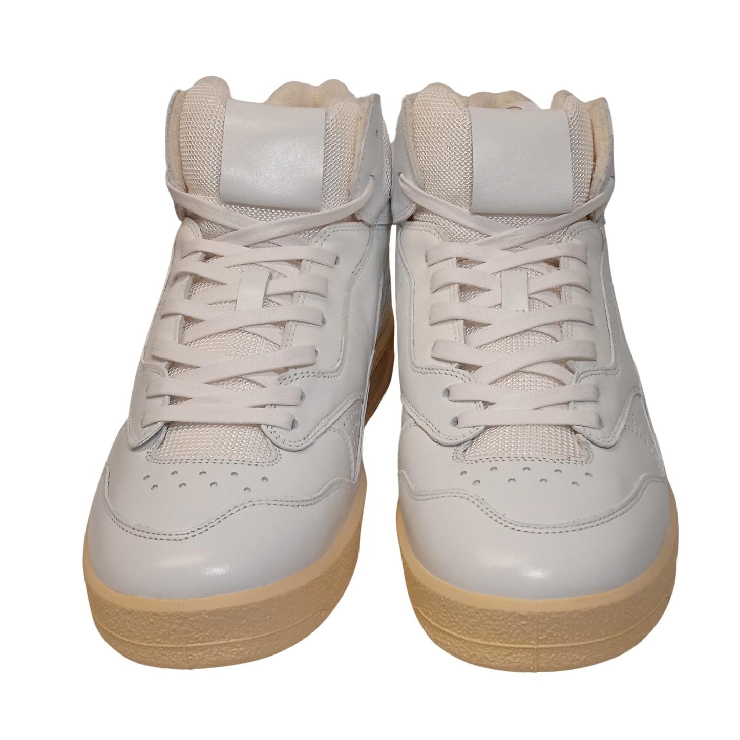 JIL SANDER Hi-Top Sneaker Men's White Leather Trainers EU40 UK6 RRP520 BNIB