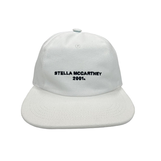 STELLA MCCARTNEY Logo Cap White Black Embroidered Strapback Size 58 RRP245 BNWT