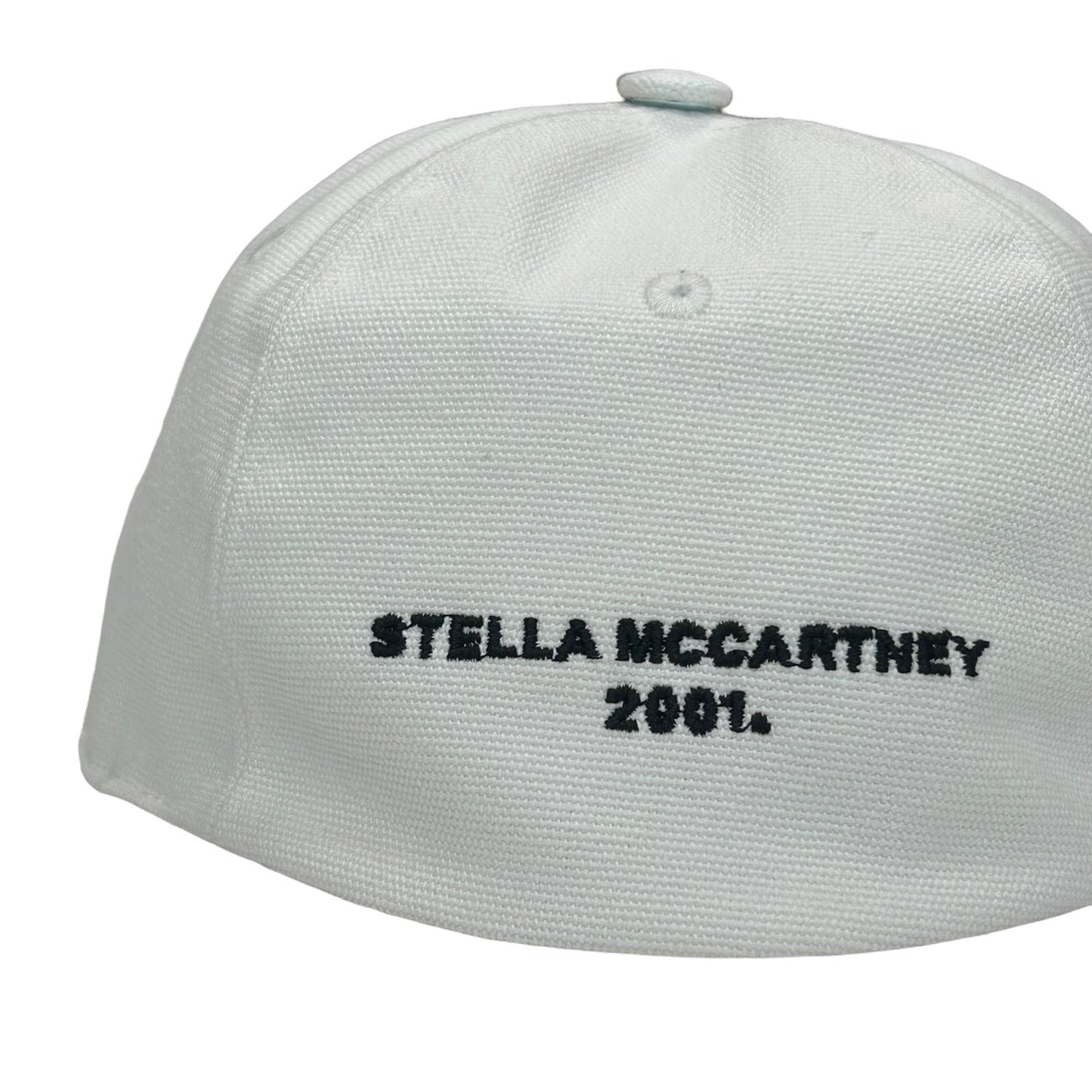 STELLA MCCARTNEY Logo Cap White Black Embroidered Strapback Size 57 RRP245 BNWT