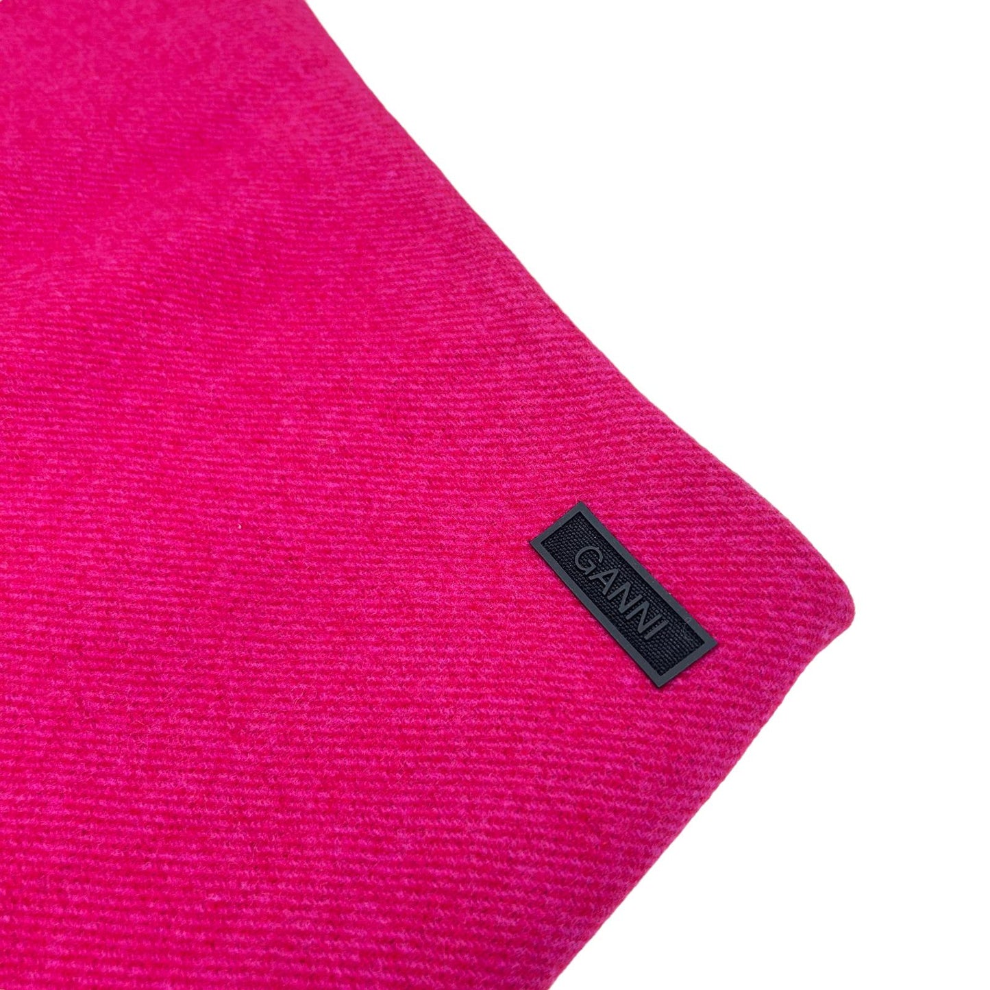 GANNI High Waist Aline Mini Skirt Pink Bright Ladies Size XS NEW RRP 225