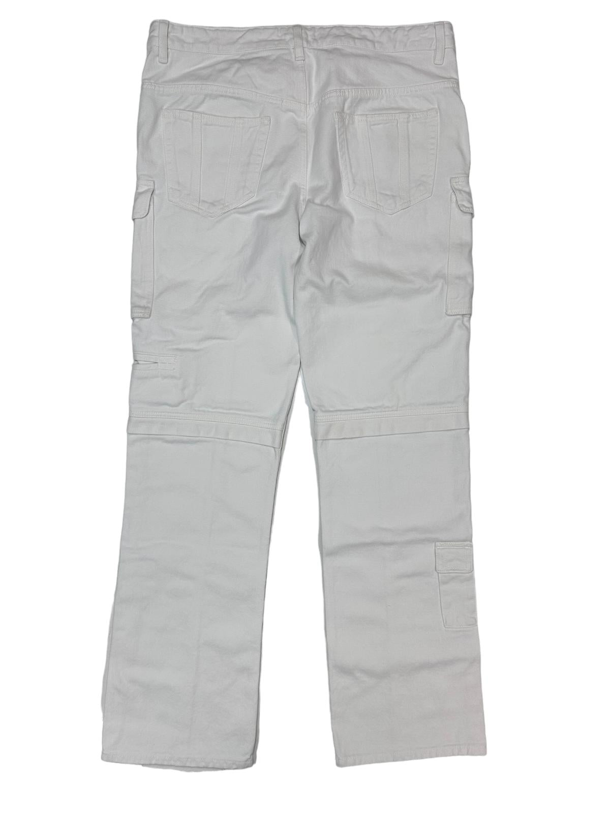 ISABEL MARANT Vokayo Skinny Patch Pockets White Ladies Jeans UK16 NEW RRP 555