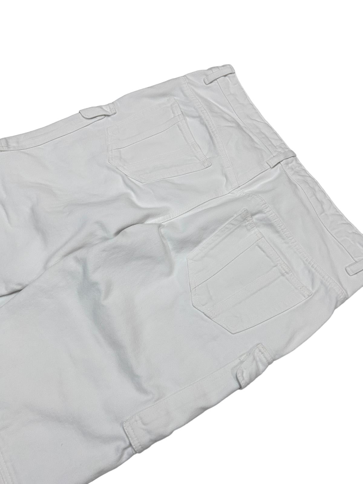 ISABEL MARANT Vokayo Skinny Patch Pockets White Ladies Jeans UK16 NEW RRP 555