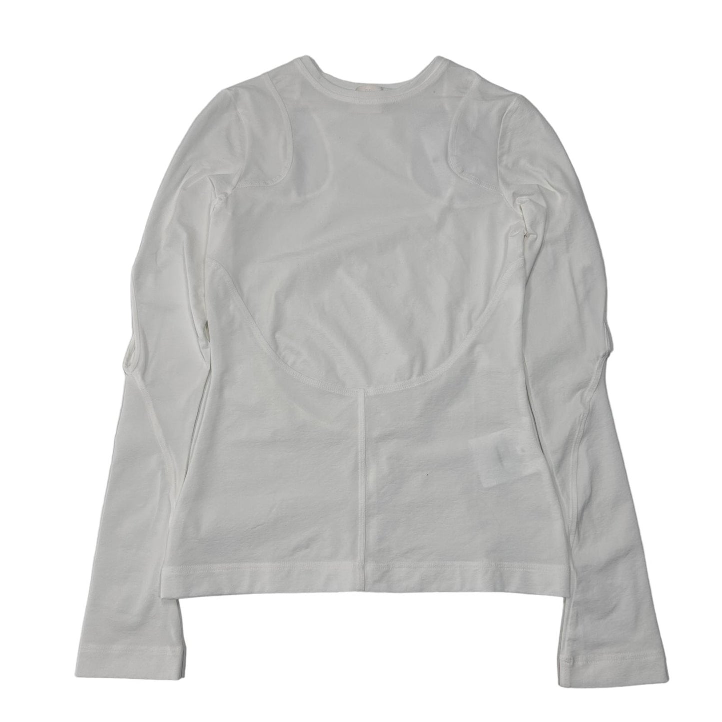 GIVENCHY Top Tee Long Sleeve Cut Out Back Detail Ladies White UK6 NEW RRP 765