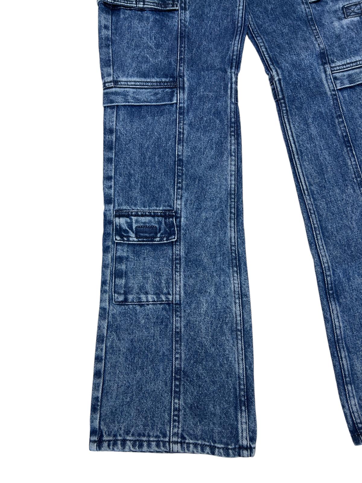 ISABEL MARANT Vokayo Skinny Patch Pockets Ladies Blue Jeans UK10 NEW RRP 555