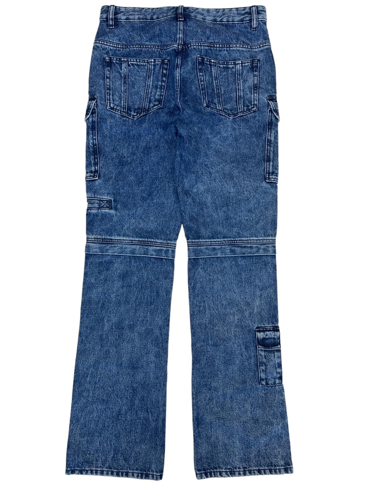 ISABEL MARANT Vokayo Skinny Patch Pockets Ladies Blue Jeans UK10 NEW RRP 555