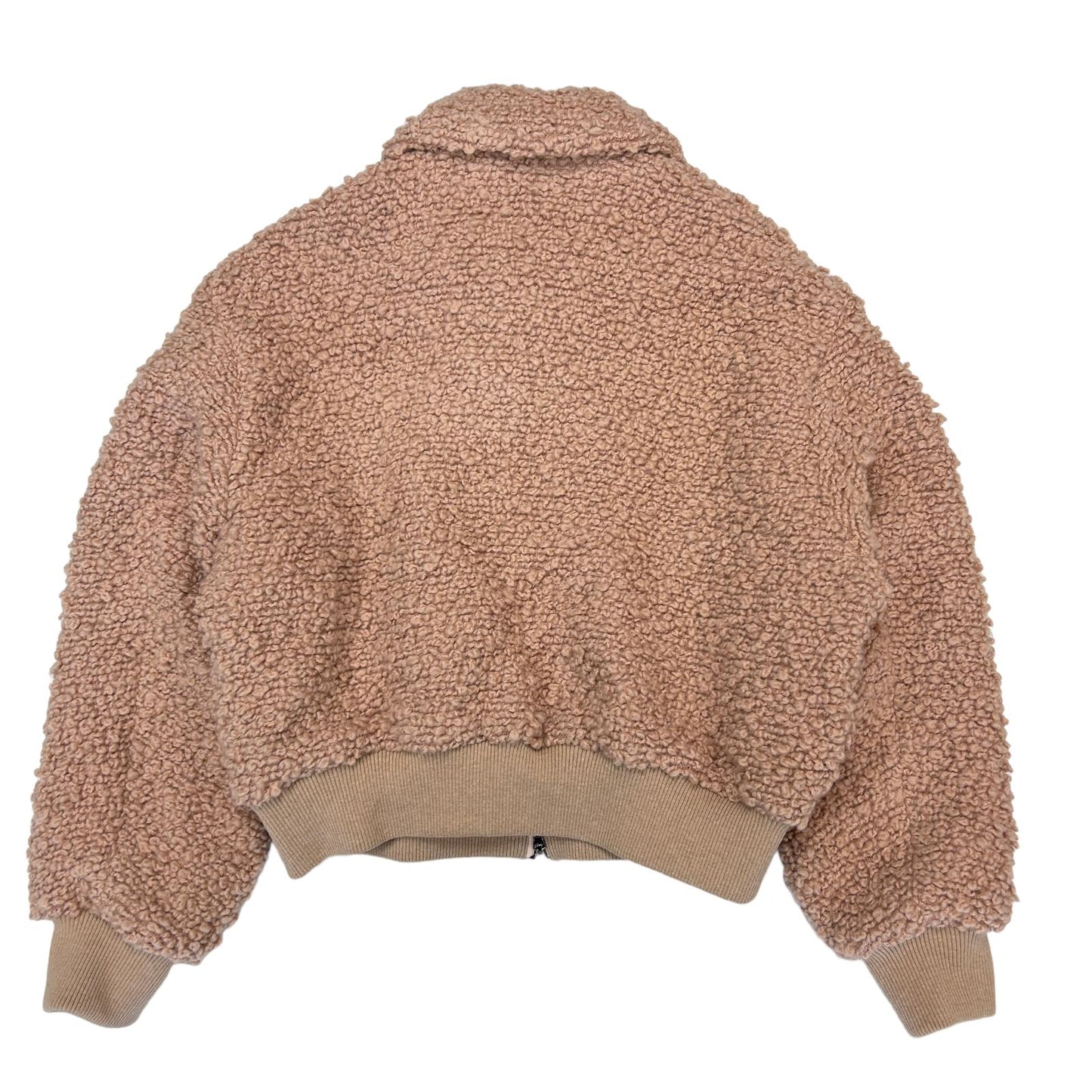 STELLA MCCARTNEY Teddy Brown Fleece Wool Jacket Shirt Shearling 14 NEW RRP 1295